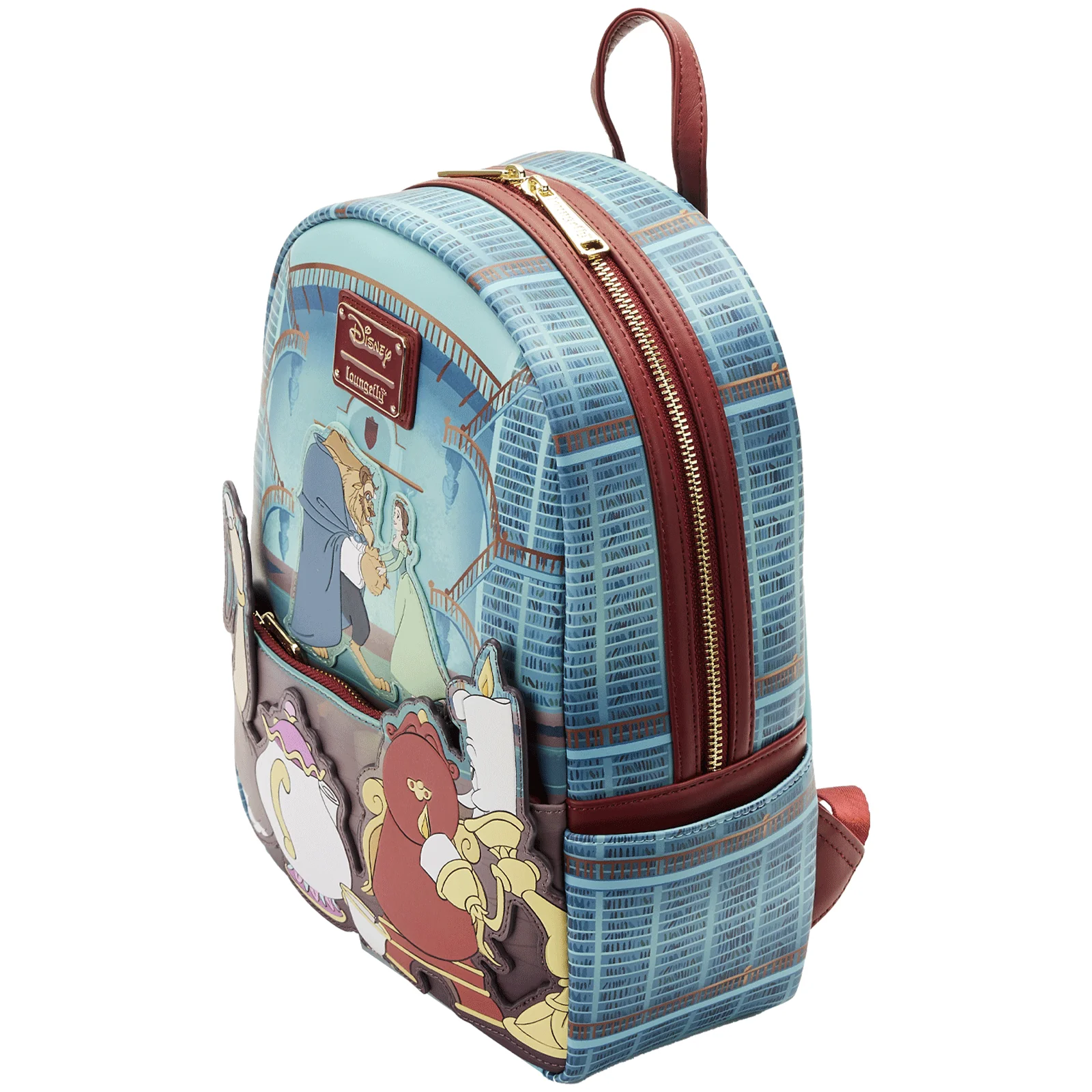 Loungefly x Disney Beauty and the Beast Library Scene Mini Backpack - Image 3