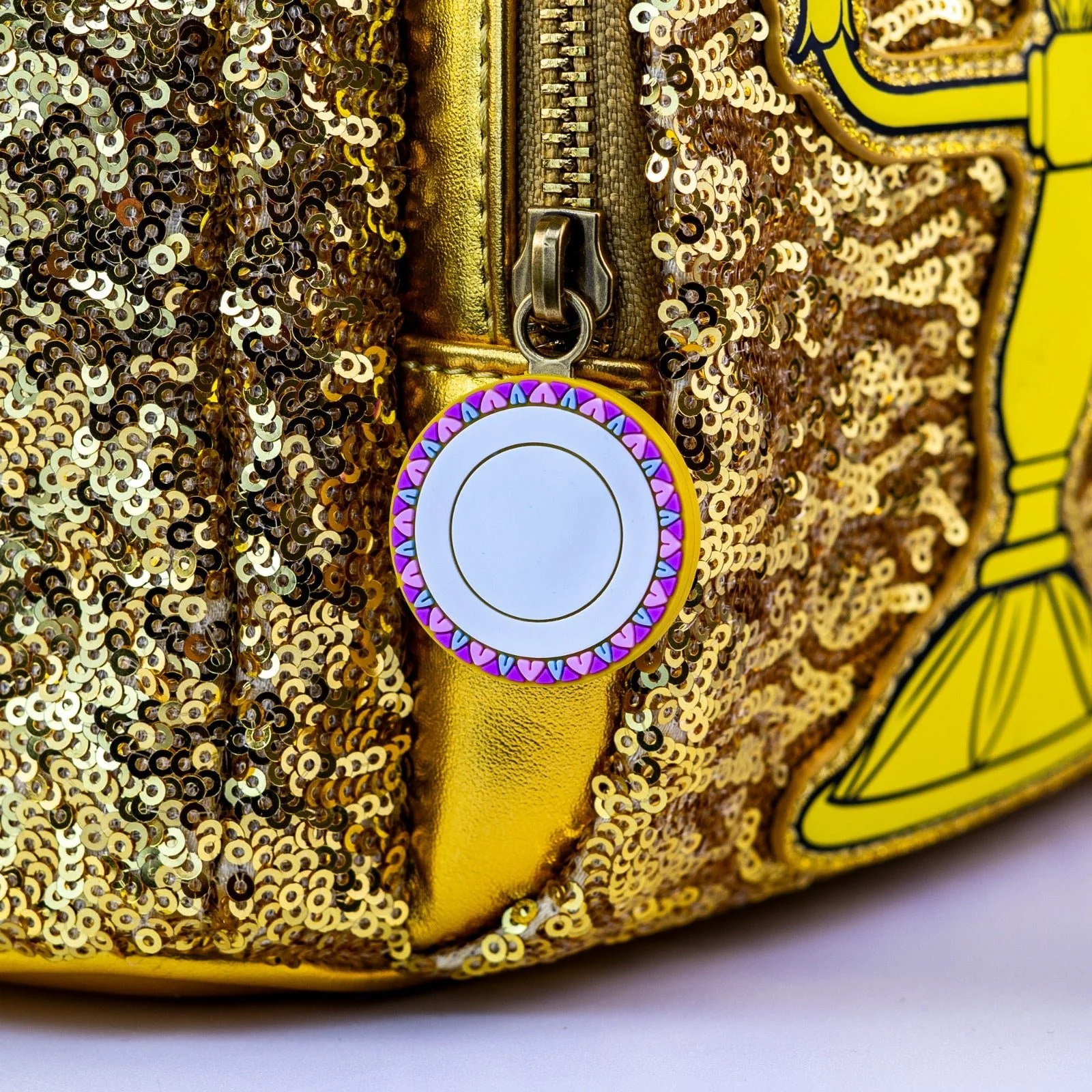 Loungefly x Disney Beauty and the Beast Lumière Sequin Mini Backpack - Image 4