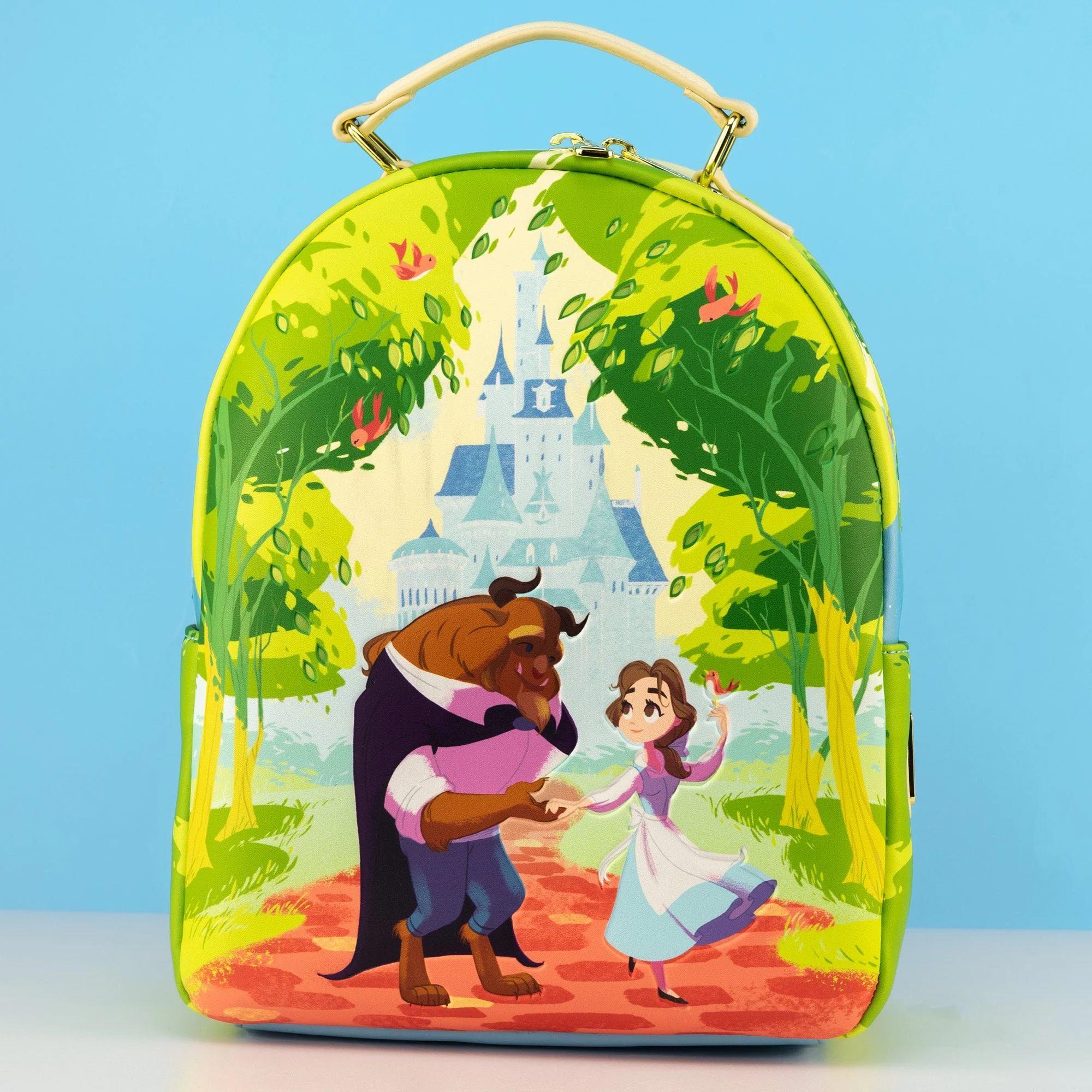 Loungefly x Disney Beauty and the Beast Castle Grounds Mini Backpack
