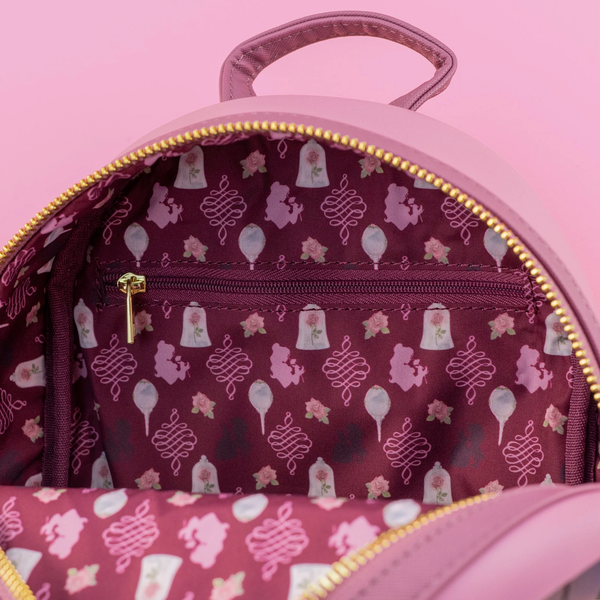 Loungefly x Disney Beauty and the Beast Pastel Character Ensemble Mini Backpack - Image 7
