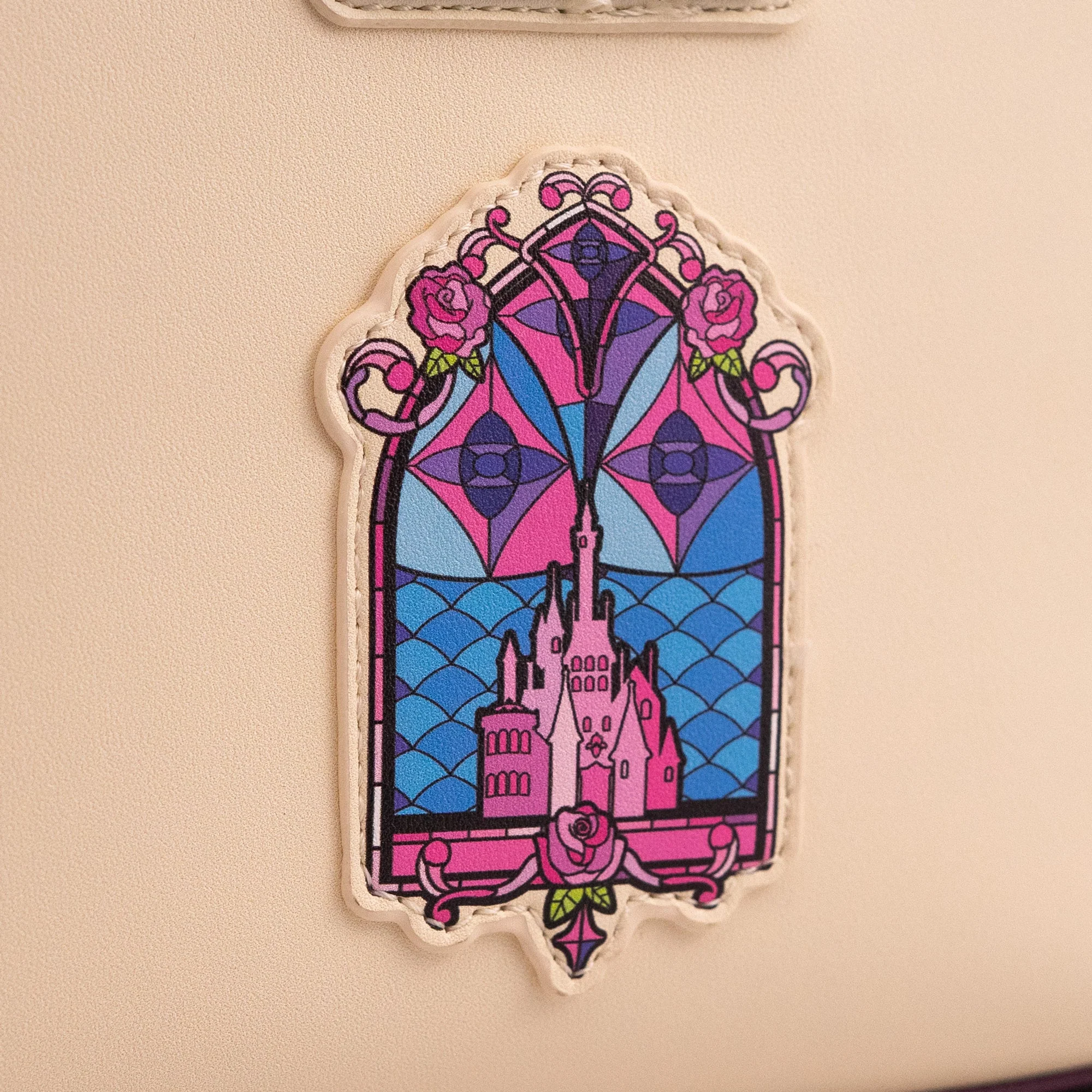 Loungefly x Disney Beauty and the Beast Stained Glass Mini Crossbody Tote - Image 6