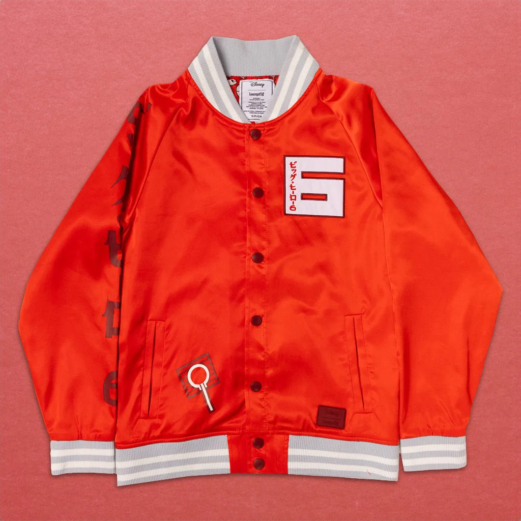 Loungefly x Disney Big Hero 6 10th Anniversary Satin Bomber Jacket - Image 2