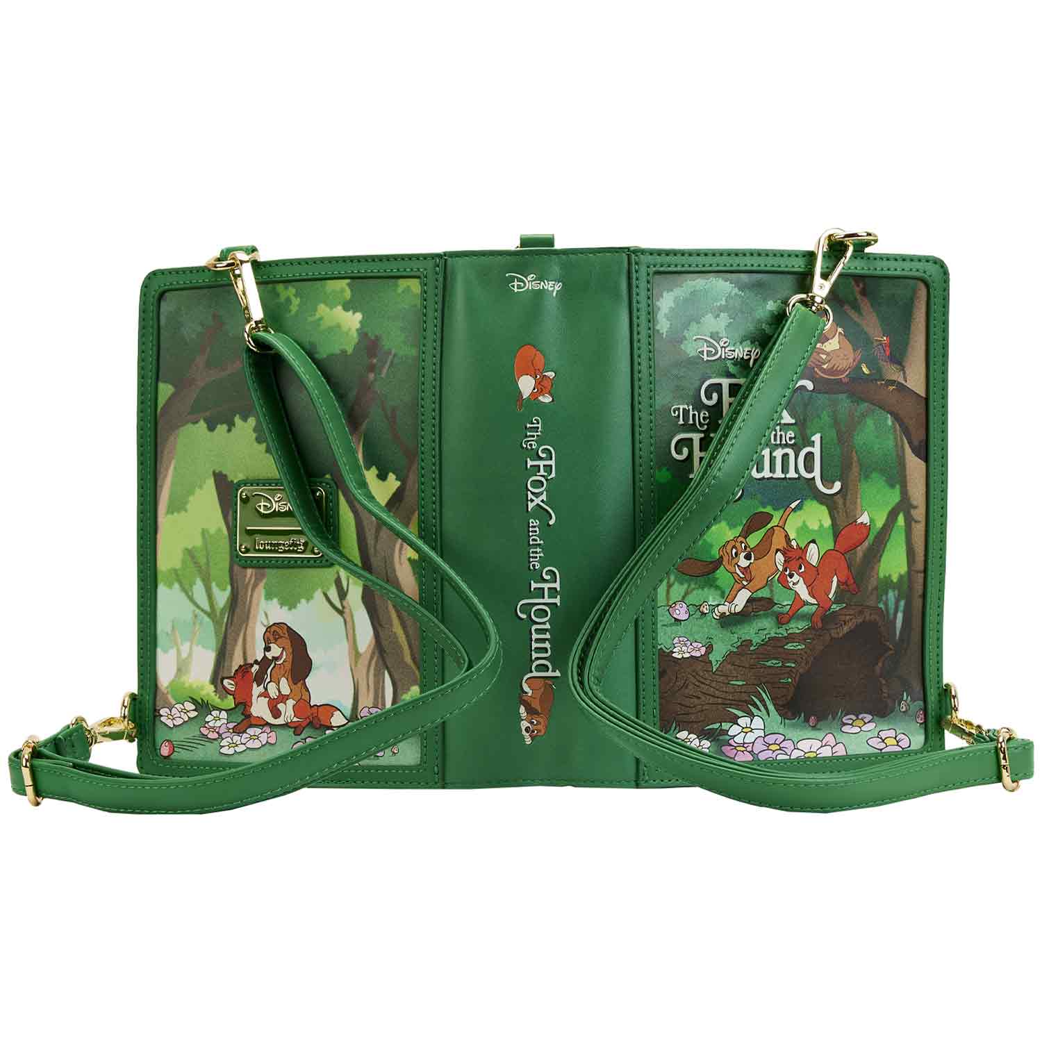 Loungefly x Disney Book Series The Fox and The Hound Convertible Crossbody Bag - Image 6