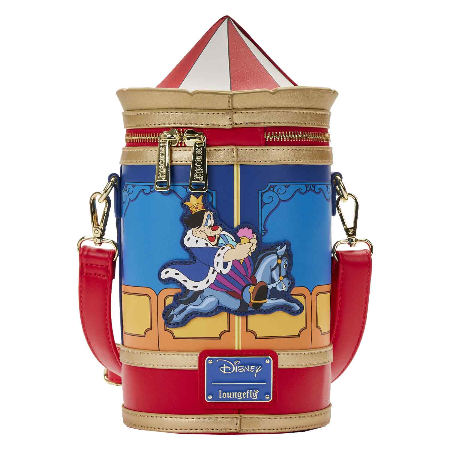 Loungefly x Disney Brave Little Tailor Mickey Minnie Carousel Crossbody Bag - Image 5