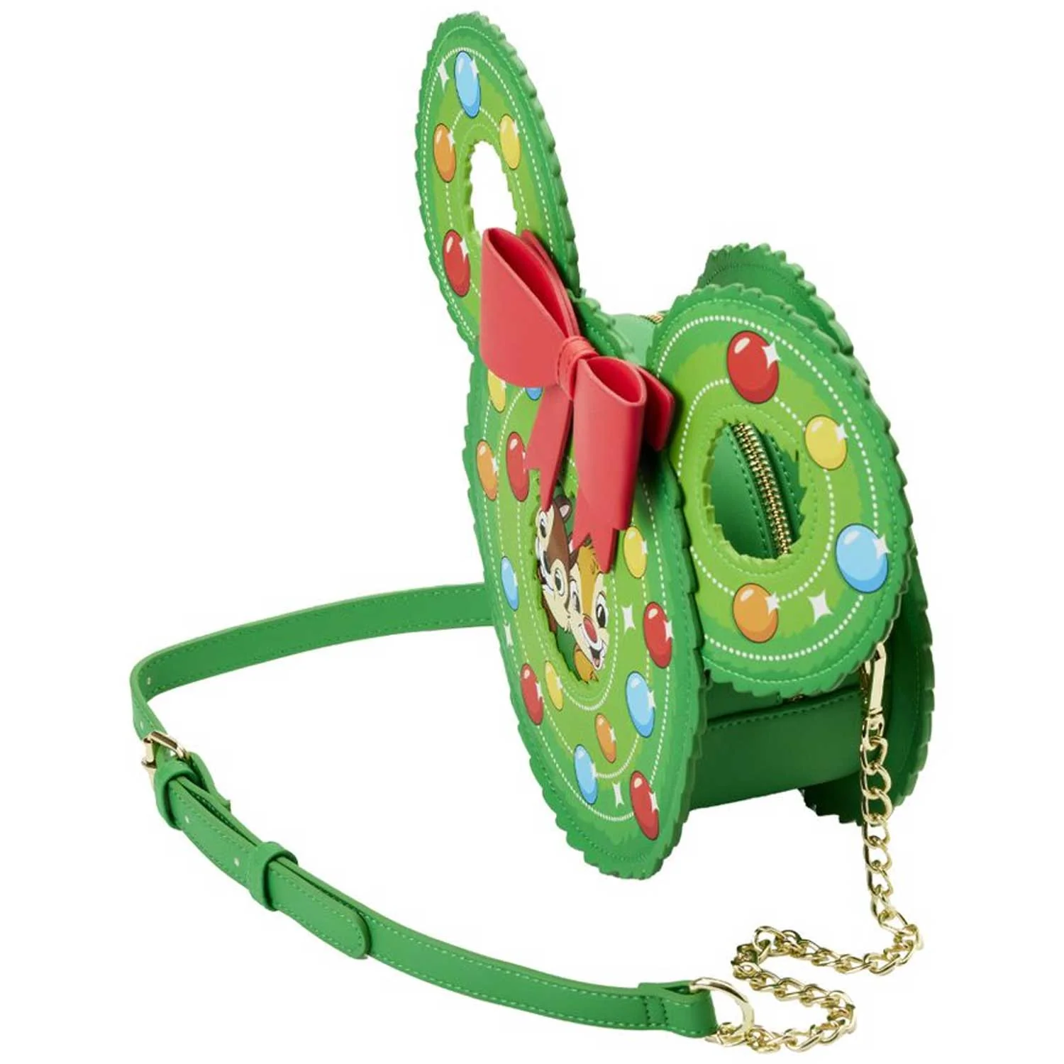 Loungefly x Disney Chip and Dale Figural Wreath Crossbody Bag - Image 3