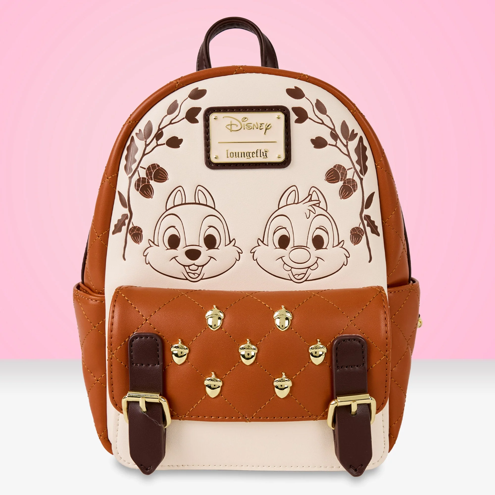 Loungefly x Disney Chip and Dale Quilted Mini Backpack