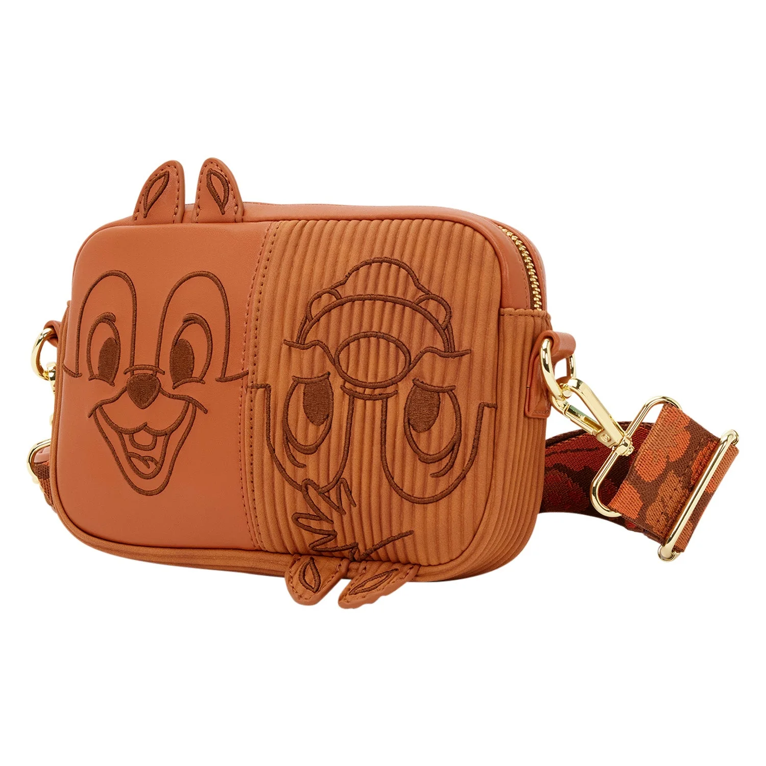 Loungefly x Disney Chip 'N' Dale Corduroy Sling Crossbody Bag With Coin Bag - Image 3