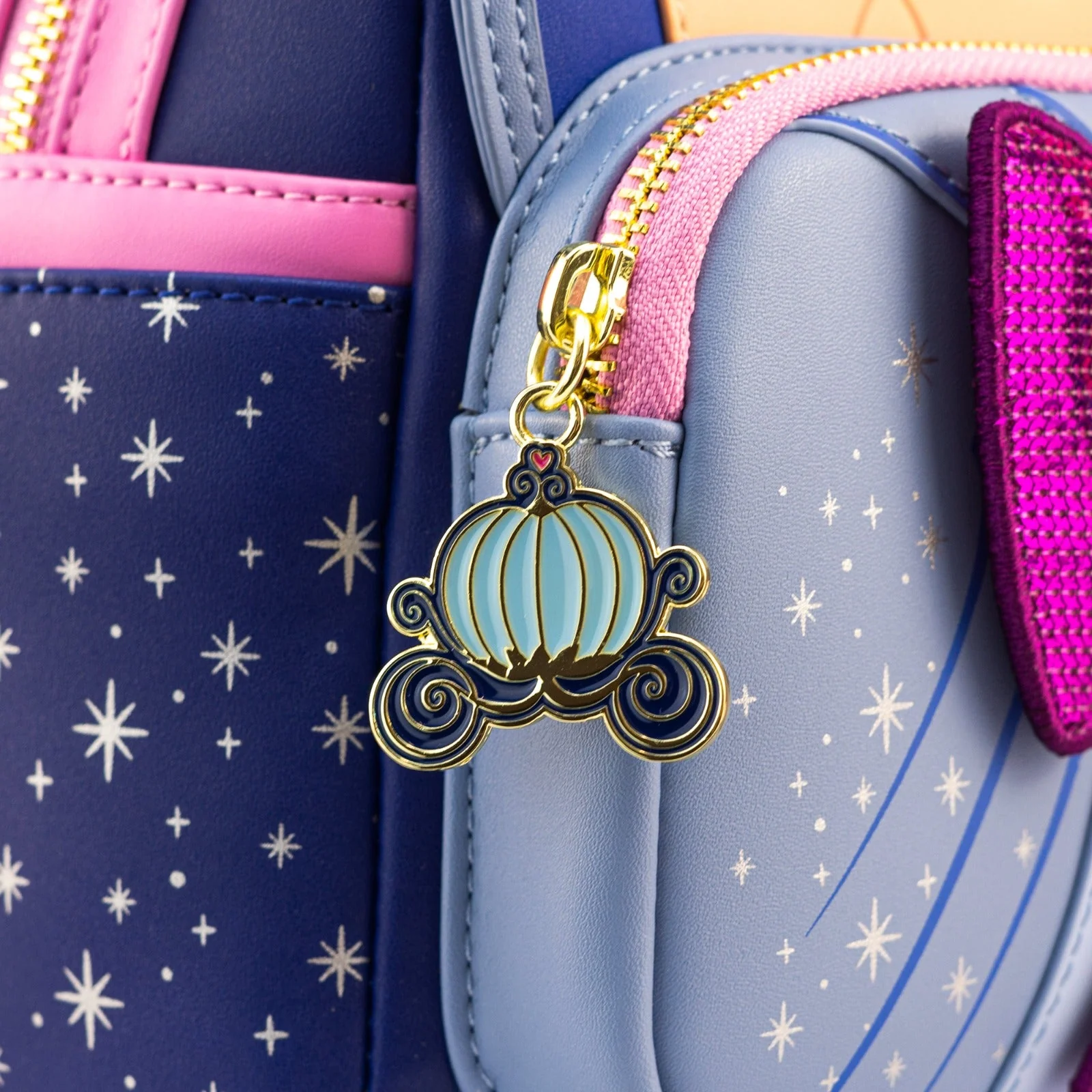 Loungefly x Disney Cinderella Fairy Godmother Cosplay Mini Backpack - Image 3