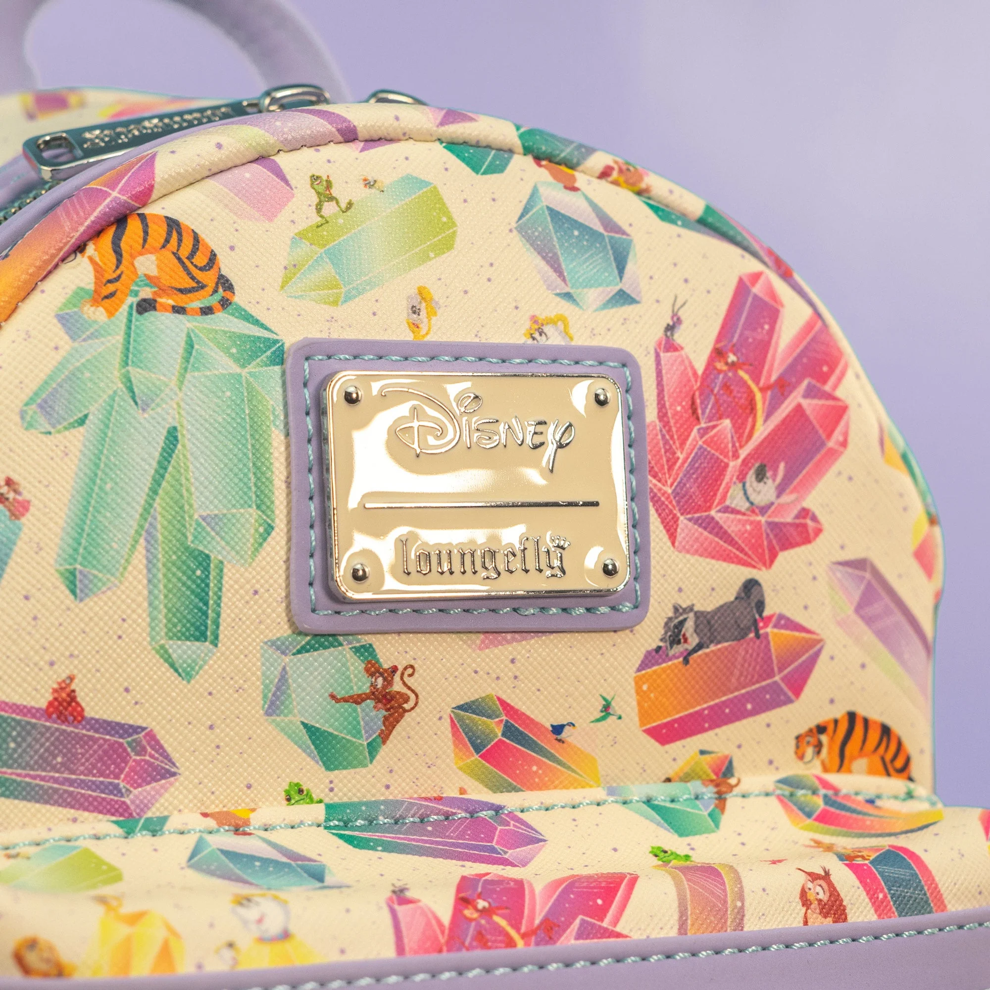 Loungefly x Disney Crystal Sidekicks All Over Print Mini Backpack - Image 2