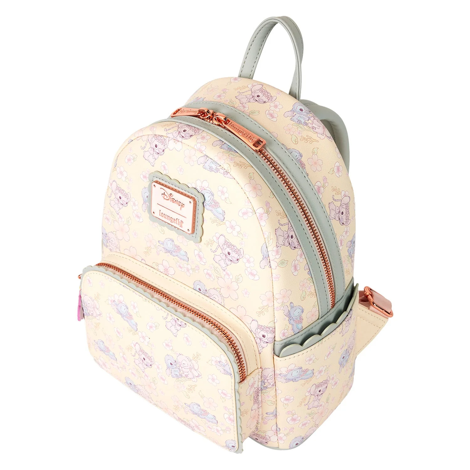 Loungefly x Disney Stitch Cherry Blossom AOP Mini Backpack - Image 3