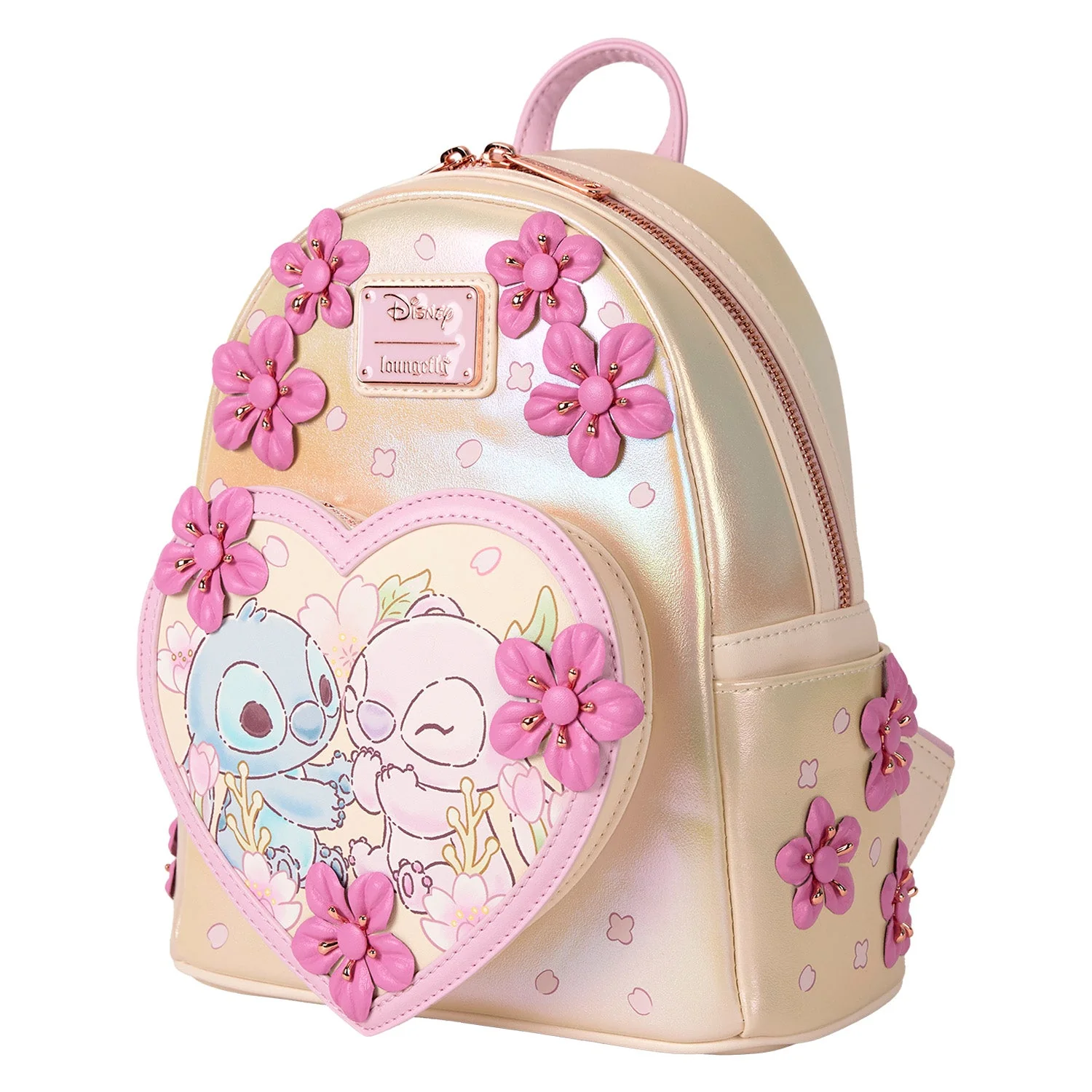 Loungefly x Disney Stitch Cherry Blossom Mini Backpack - Image 4