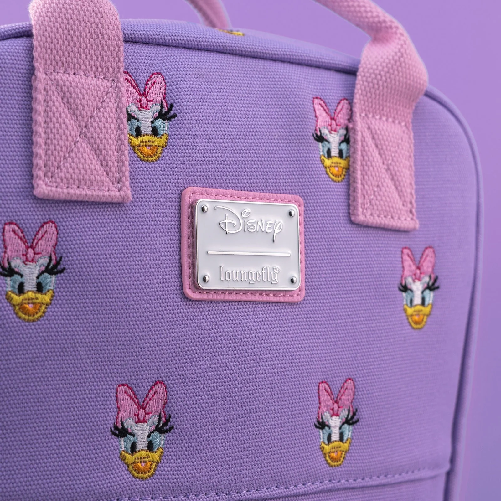 Loungefly x Disney Daisy Duck AOP Canvas Backpack - Image 5