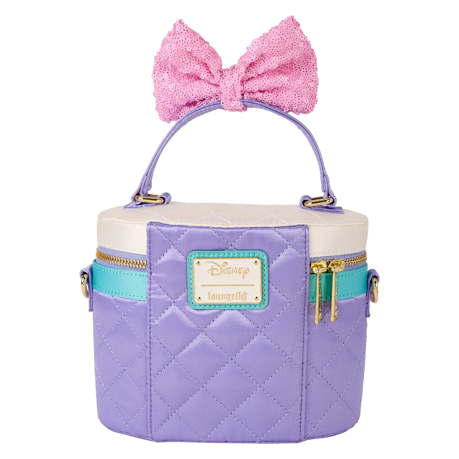 Loungefly x Disney Daisy Duck Quilted Crossbody Bag - Image 3