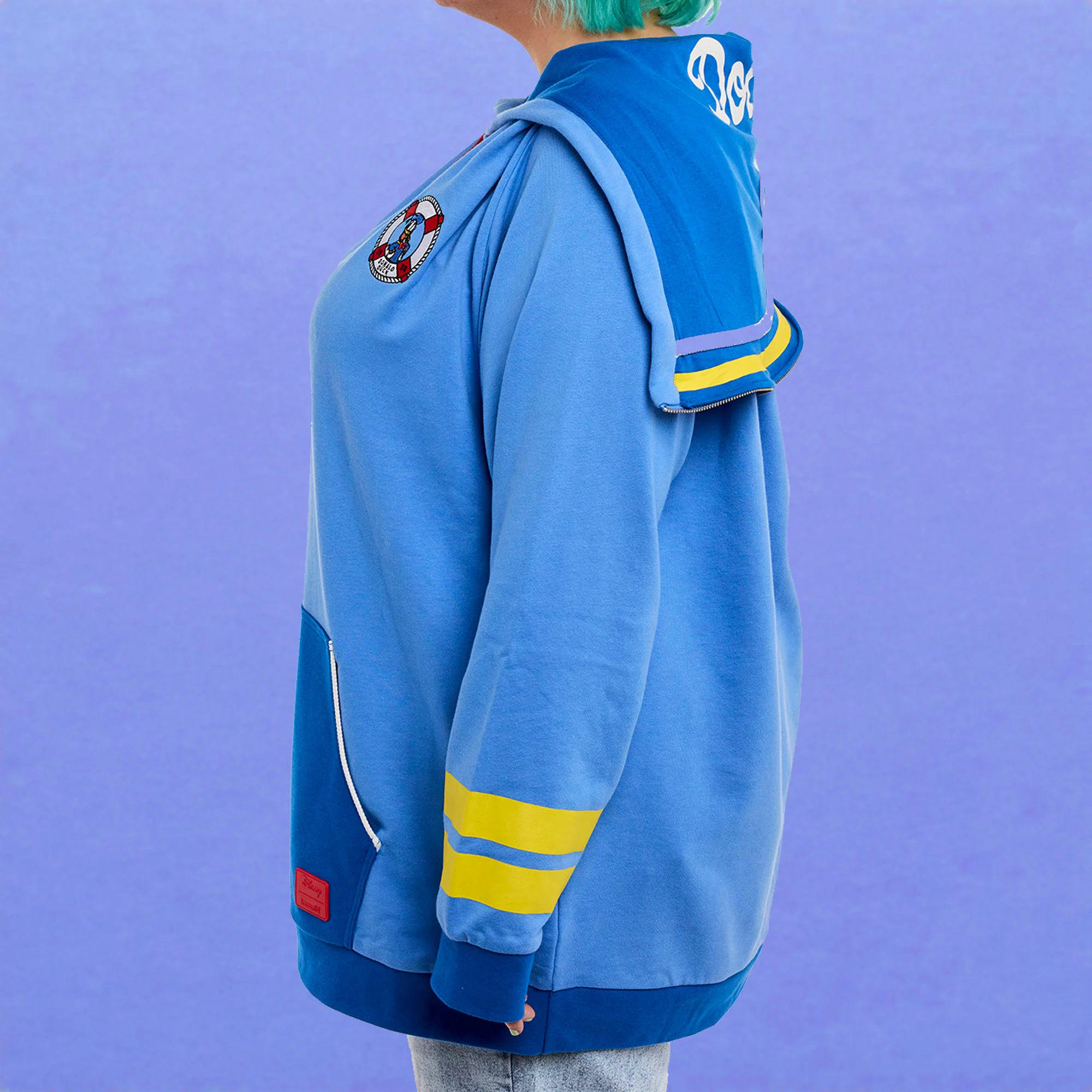 Loungefly x Disney Donald Duck 90th Anniversary Hooded Sweatshirt - Image 6