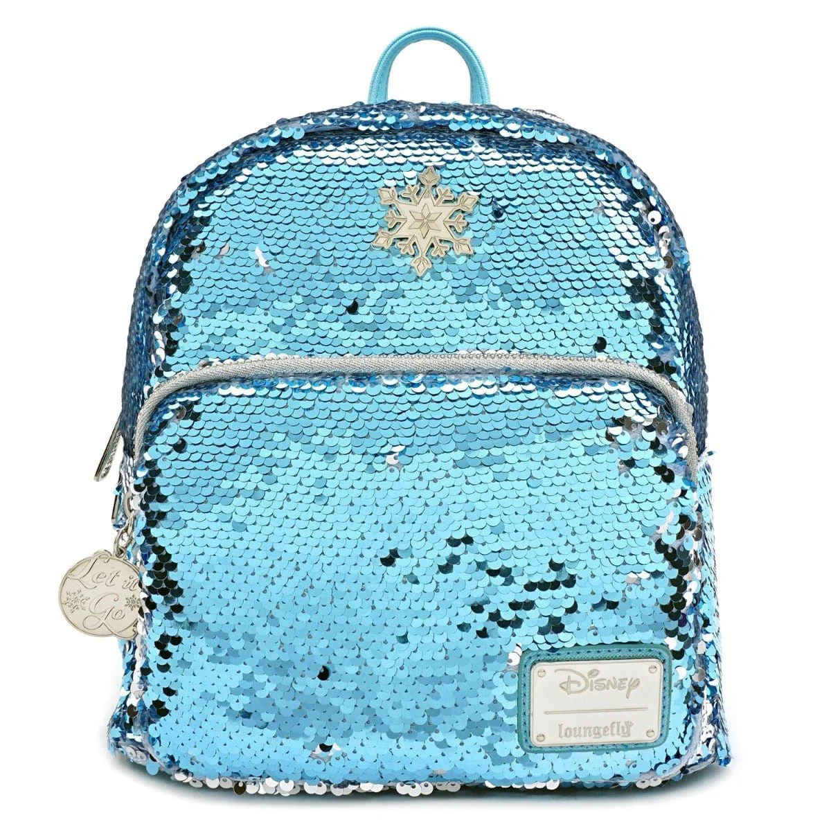 Loungefly X Disney Frozen Elsa Reversible Sequin Mini Backpack - Image 3