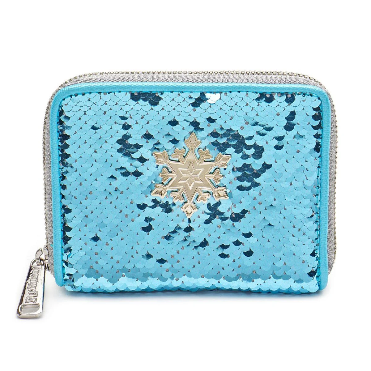 Loungefly X Disney Frozen Elsa Reversible Sequin Zip Around Purse - Image 3