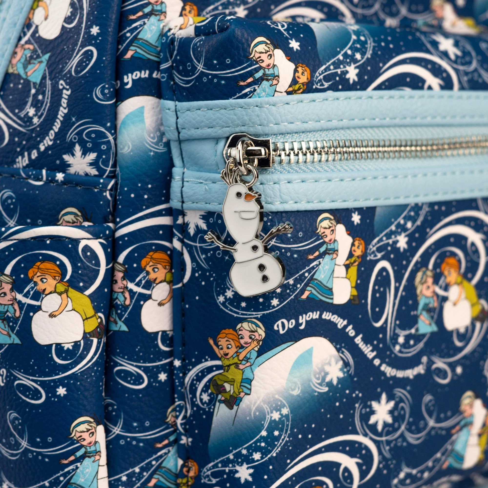 Loungefly x Disney Frozen Snow Play AOP Mini Backpack - Image 3
