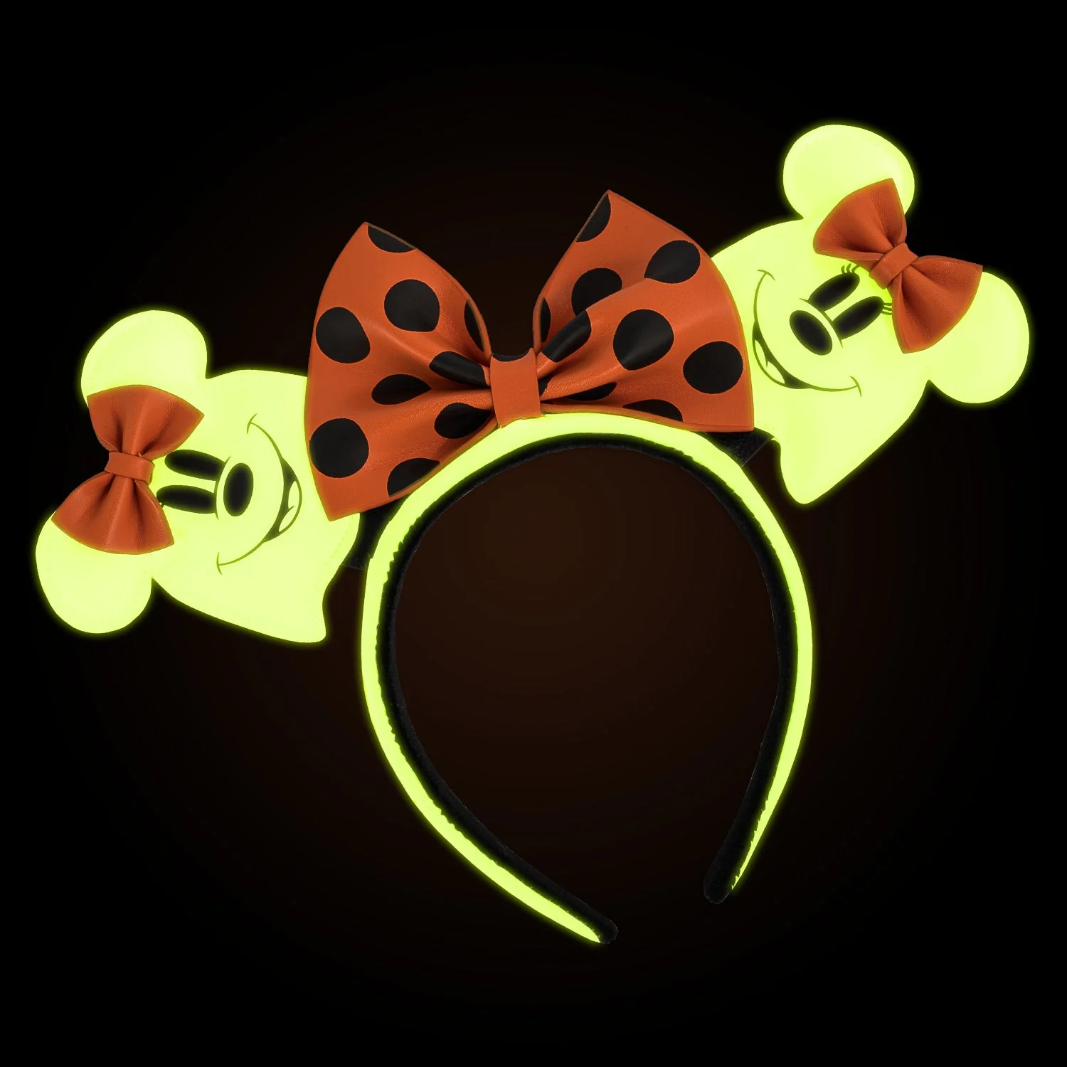 Loungefly x Disney Ghost Minnie Glow in the Dark Headband - Image 3
