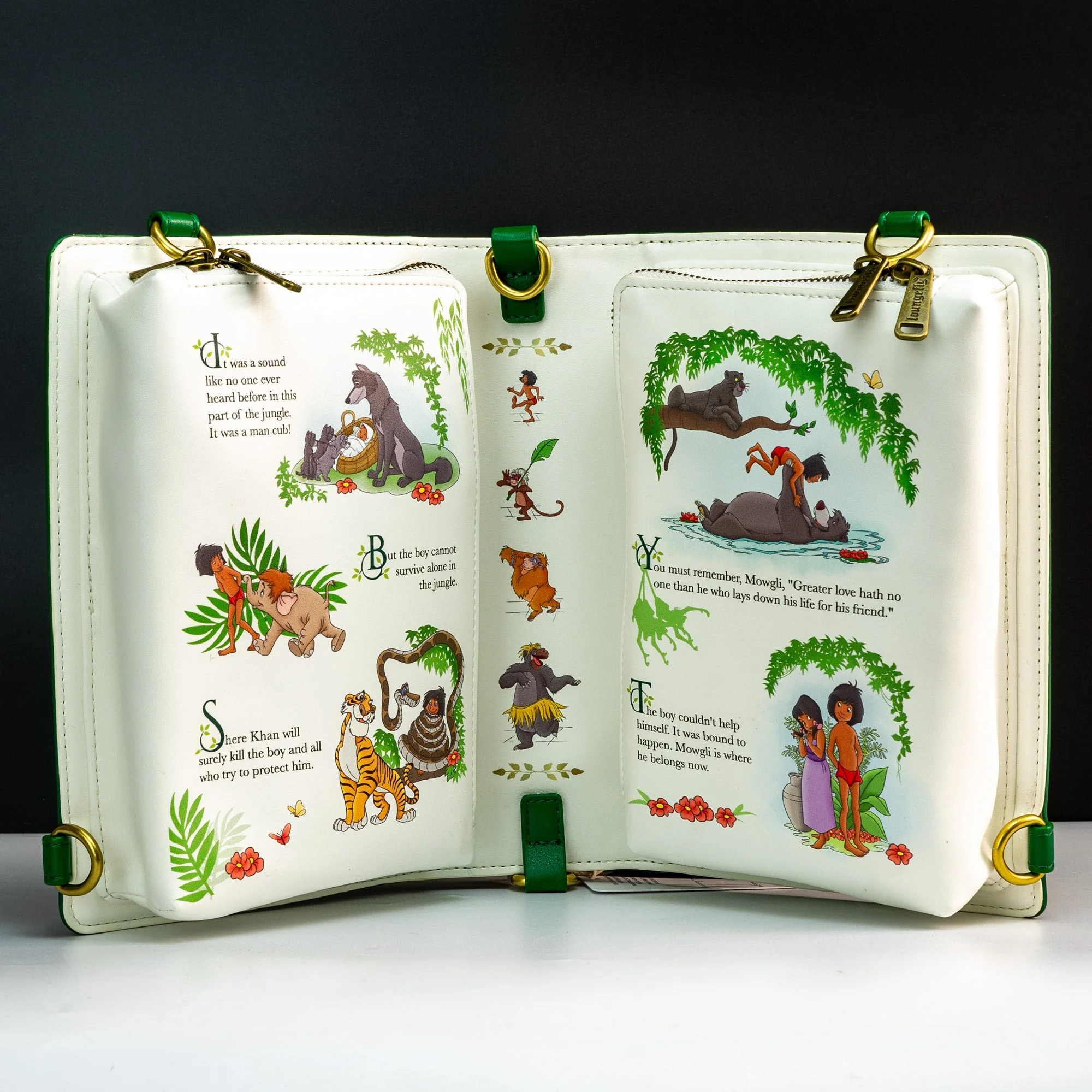 Loungefly x Disney The Jungle Book Convertible Book Crossbody Bag - Image 4