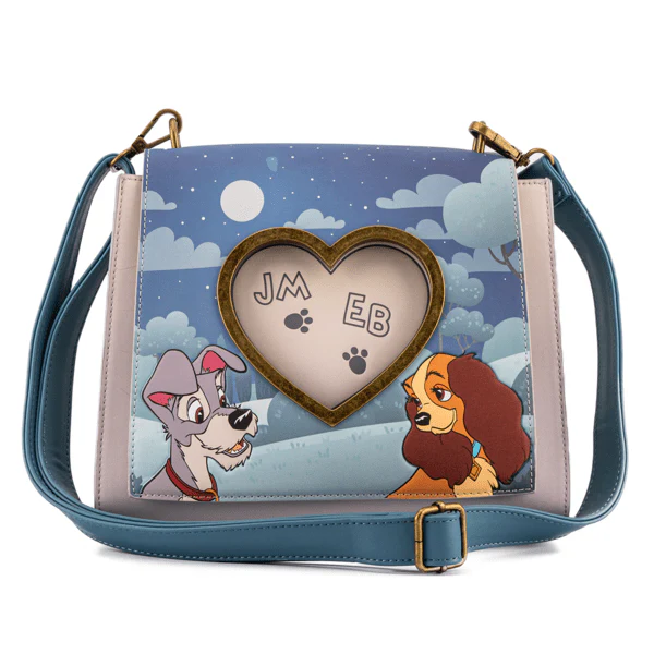 Loungefly x Disney Lady and the Tramp Wet Cement Crossbody Bag - Image 3
