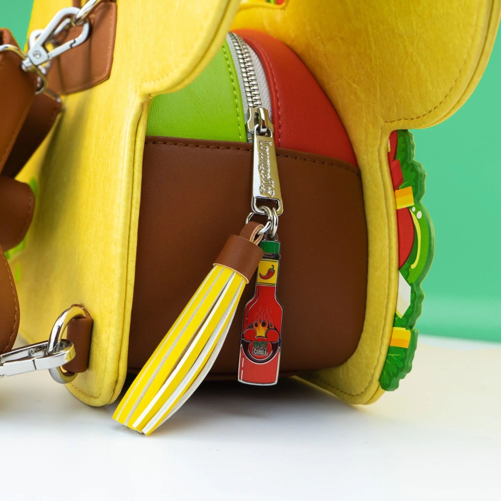 Loungefly x Disney LASR Mickey Mouse Taco Convertible Mini Backpack - Image 4