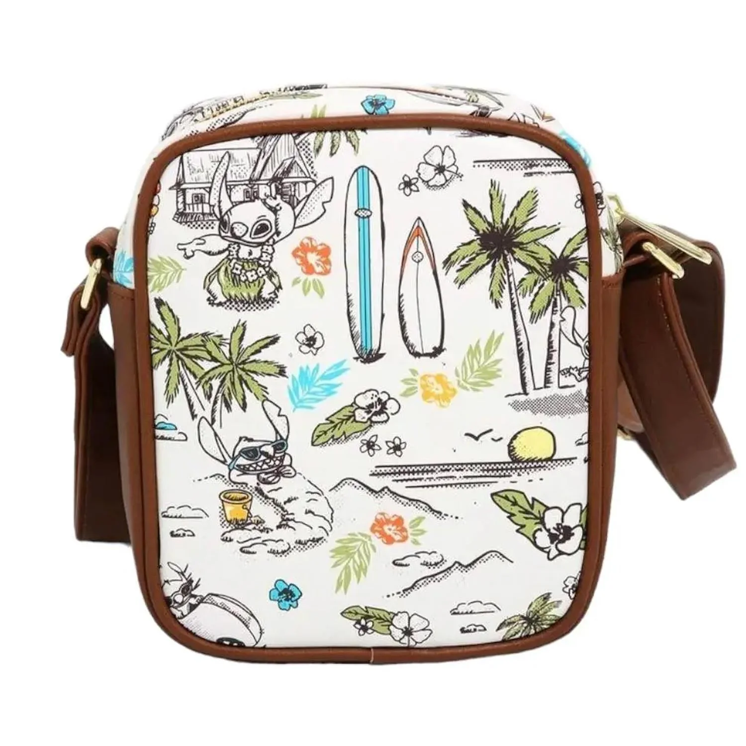 Loungefly x Disney Lilo and Stitch Aloha Pin Collector Crossbody Bag - Image 6
