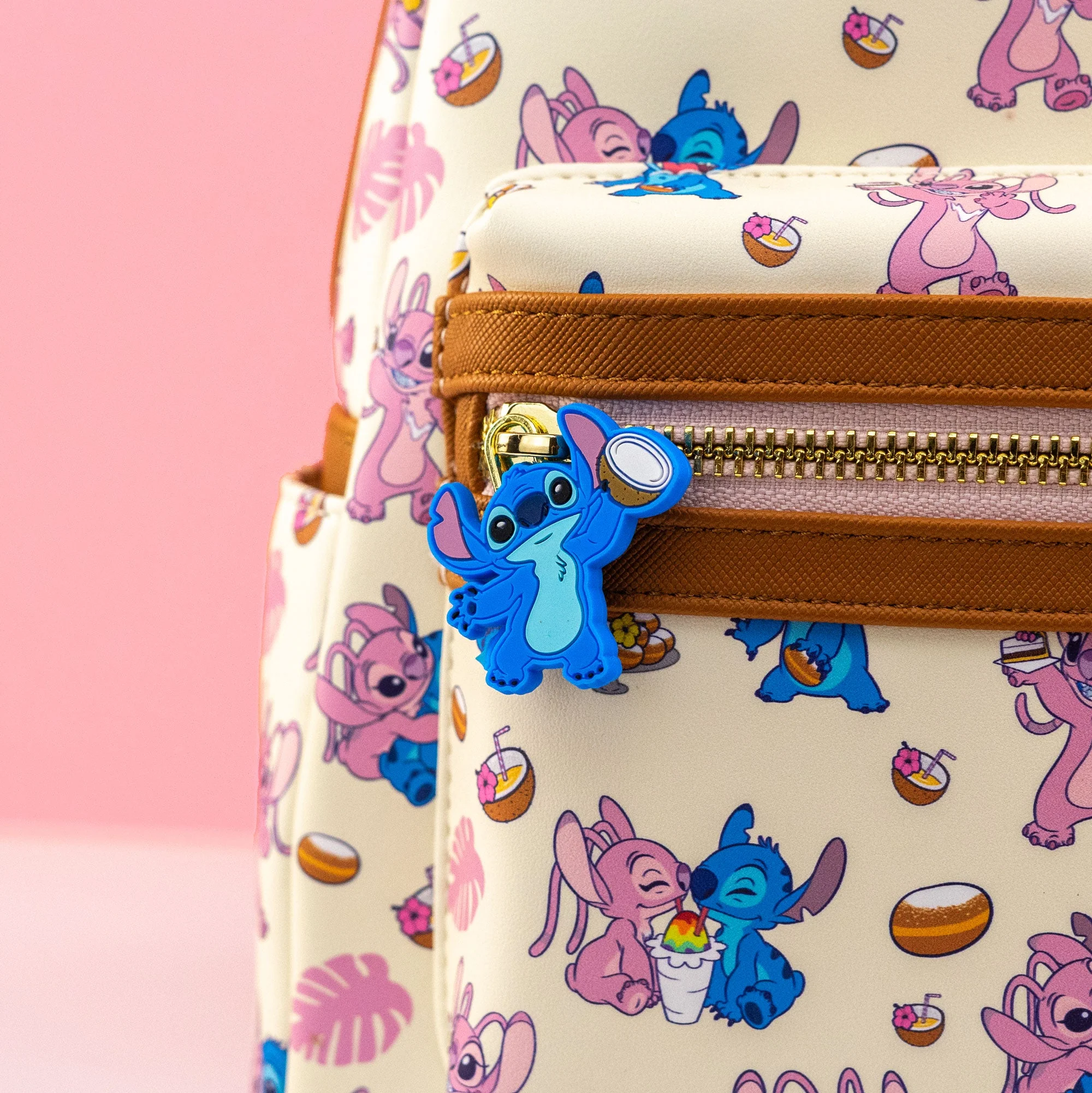 Loungefly x Disney Lilo & Stitch Angel and Stitch Sweet Treats Print Mini Backpack - Image 2
