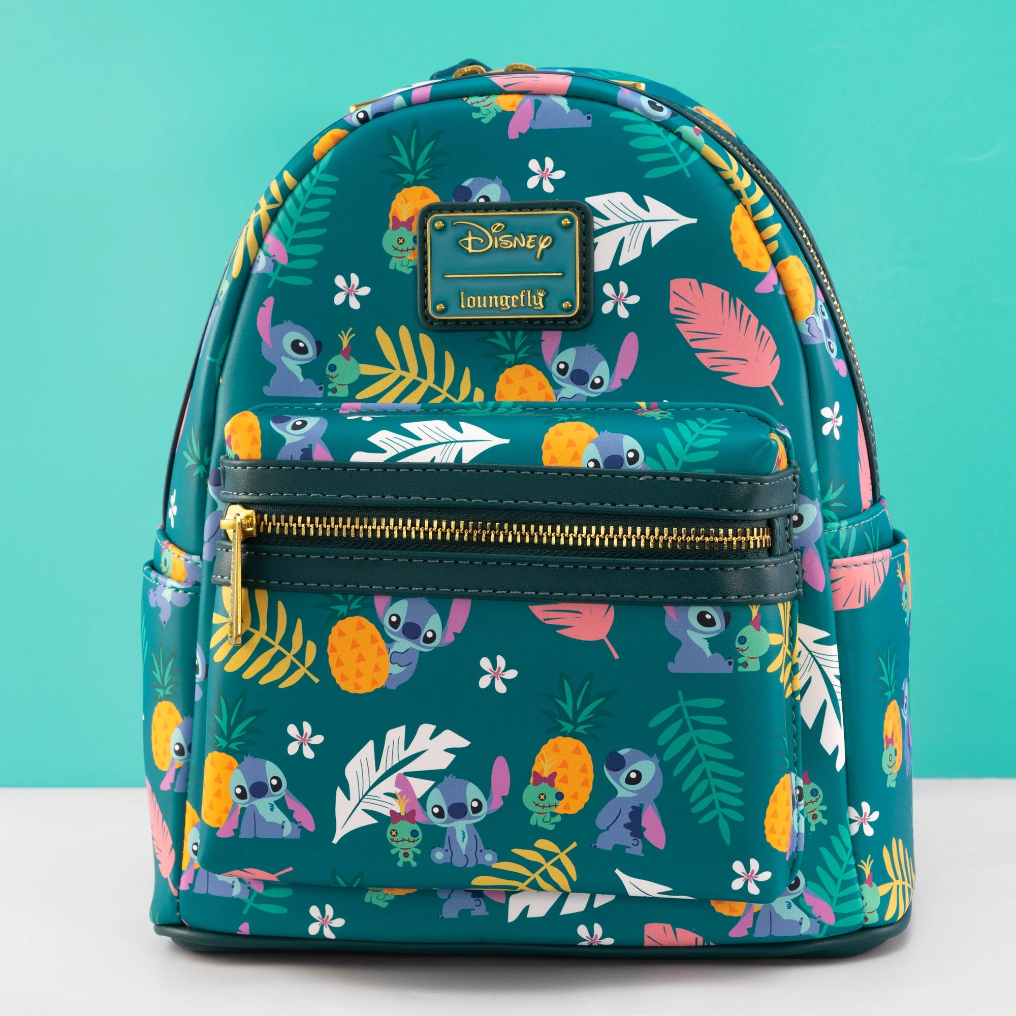 Loungefly x Disney Lilo and Stitch Pineapple Print Mini Backpack
