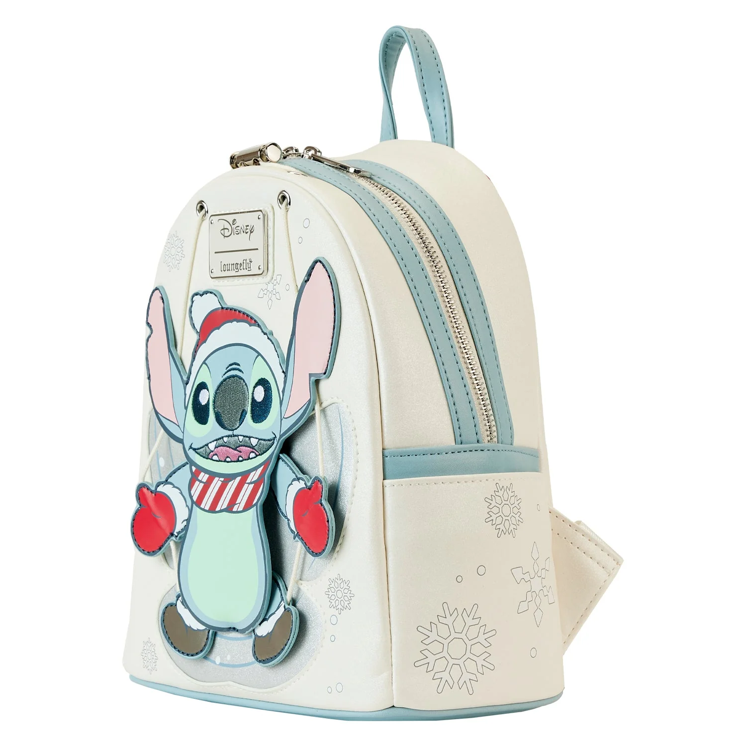 Loungefly x Disney Lilo and Stitch Snow Angel Stitch Cosplay Mini Backpack - Image 2