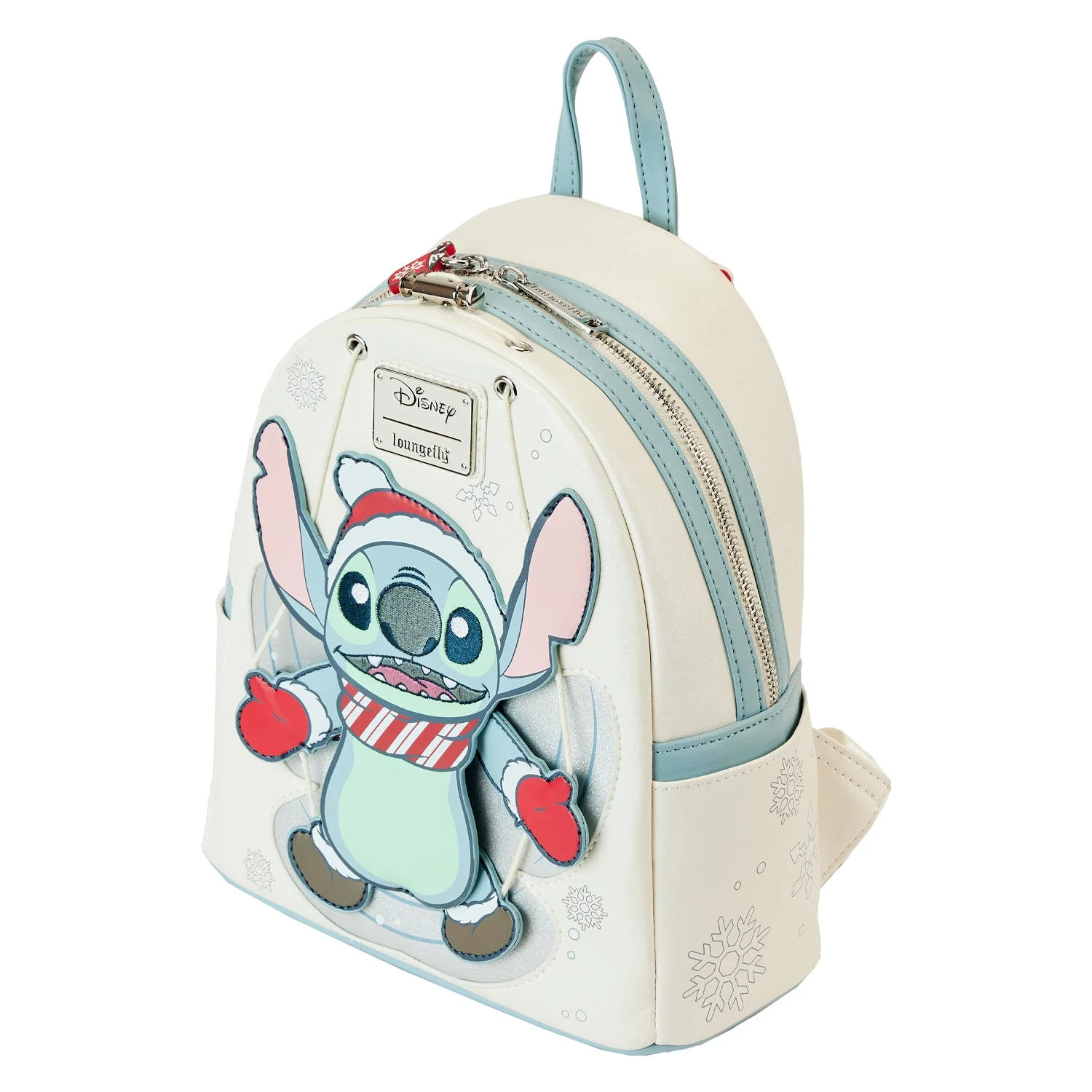 Loungefly x Disney Lilo and Stitch Snow Angel Stitch Cosplay Mini Backpack - Image 3