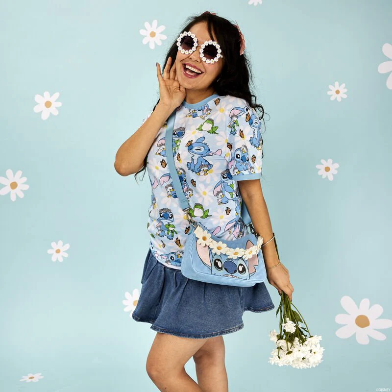 Loungefly x Disney Lilo and Stitch Springtime Daisy Handle Crossbody Bag - Image 2