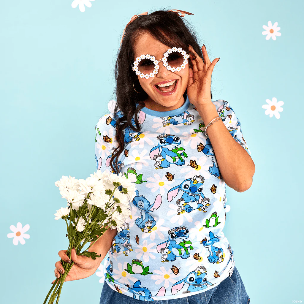 Loungefly x Disney Lilo and Stitch Springtime Unisex T-Shirt - Image 2