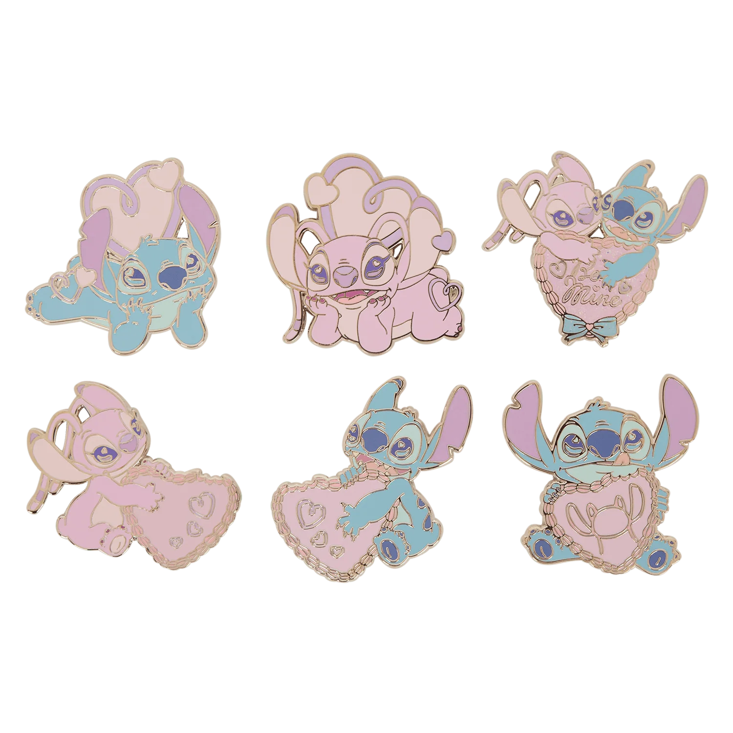 Loungefly x Disney Lilo & Stitch Angel Hearts Blind Box Mystery Pin - Image 3