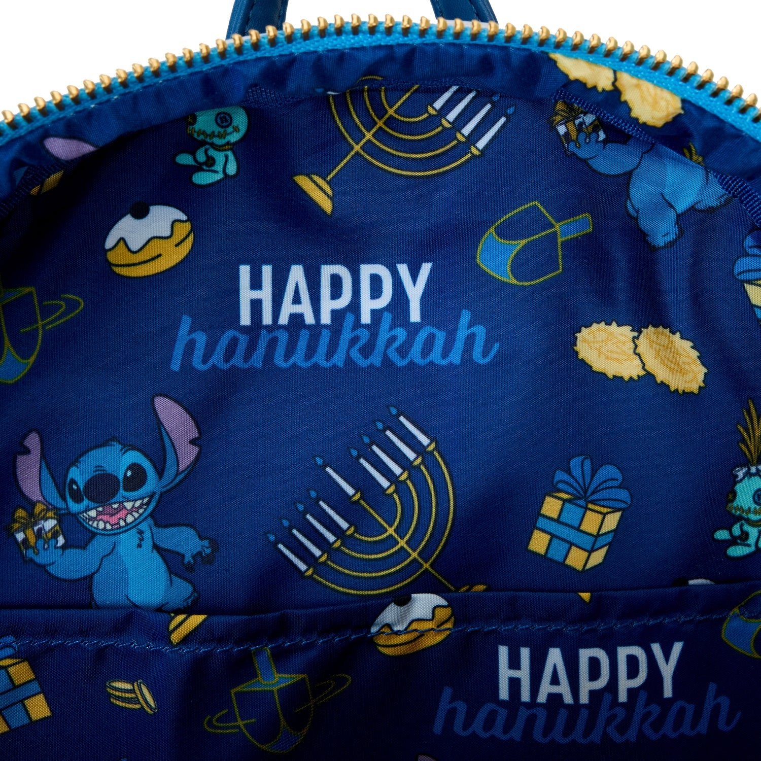 Loungefly x Disney Lilo & Stitch Light Up Menorah Stitch Mini Backpack - Image 7