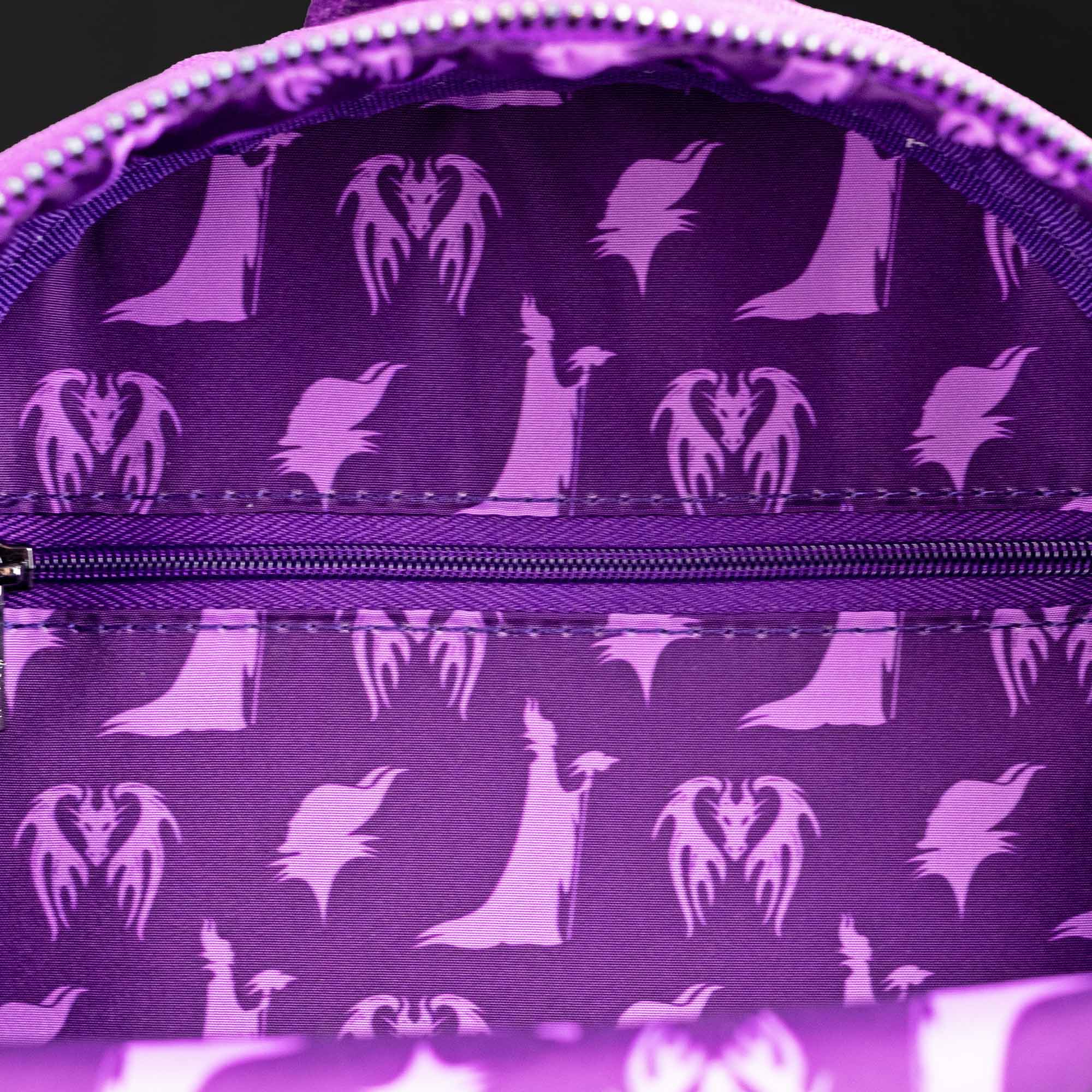 Loungefly x Disney Maleficent Cosplay Velvet Mini Backpack - Image 4