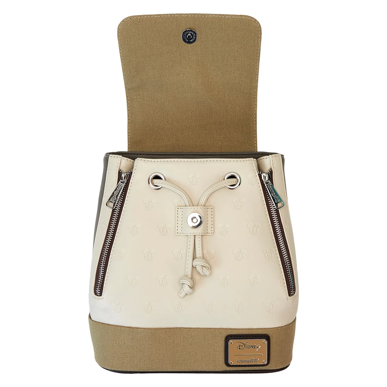 Loungefly x Disney Mickey And Friends Canvas Mini Backpack - Image 6