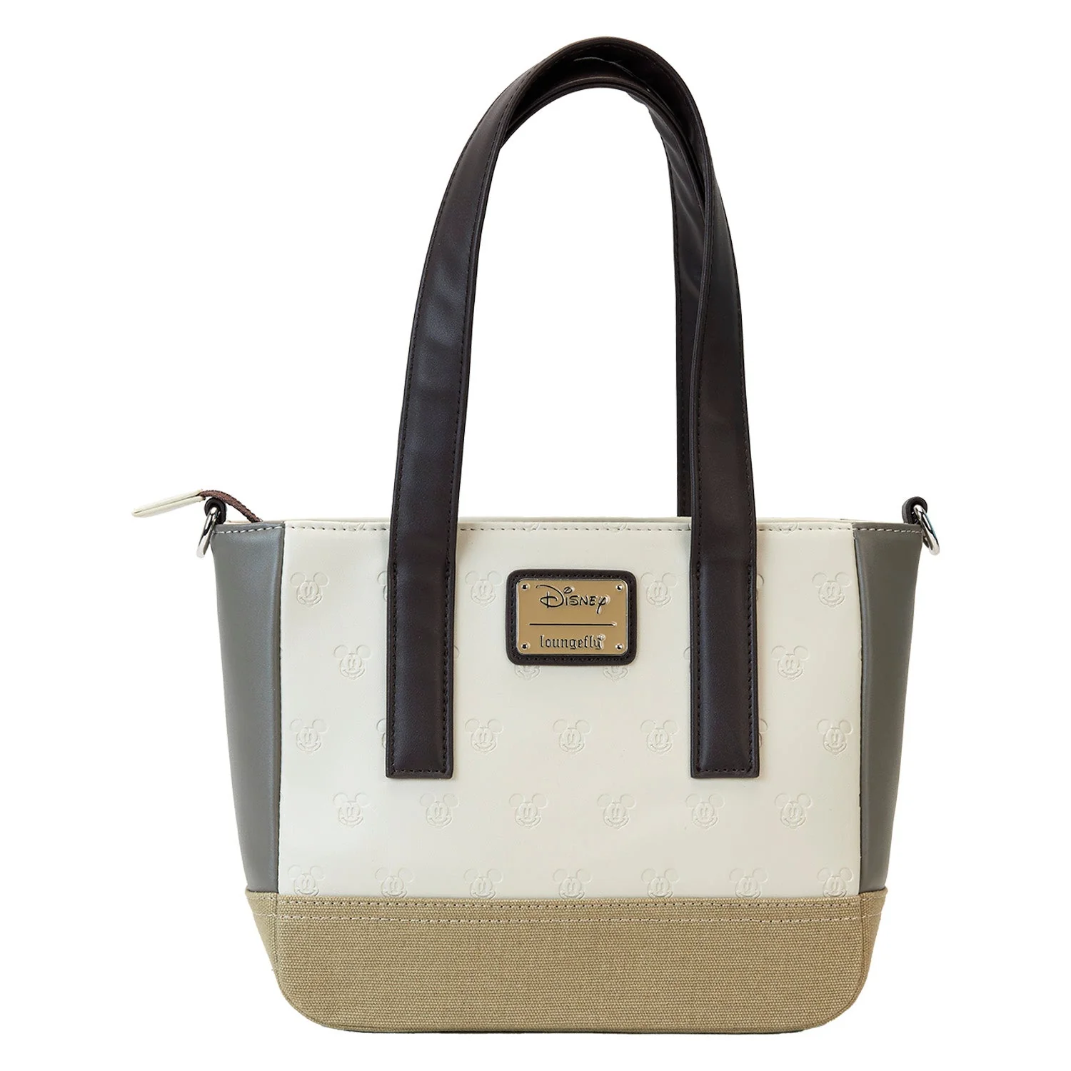 Loungefly x Disney Mickey And Friends Faux Leather And Canvas Mini Tote Bag - Image 2