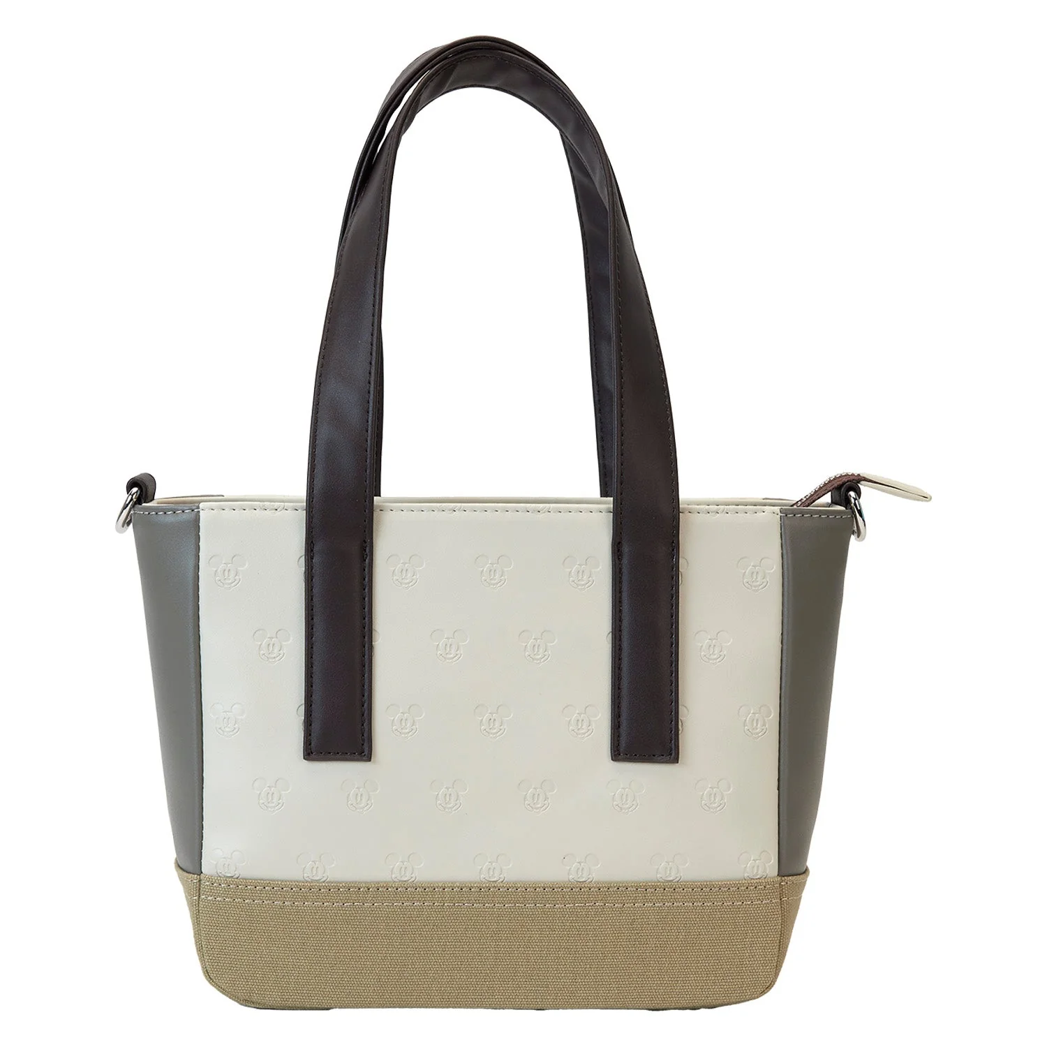 Loungefly x Disney Mickey And Friends Faux Leather And Canvas Mini Tote Bag - Image 3
