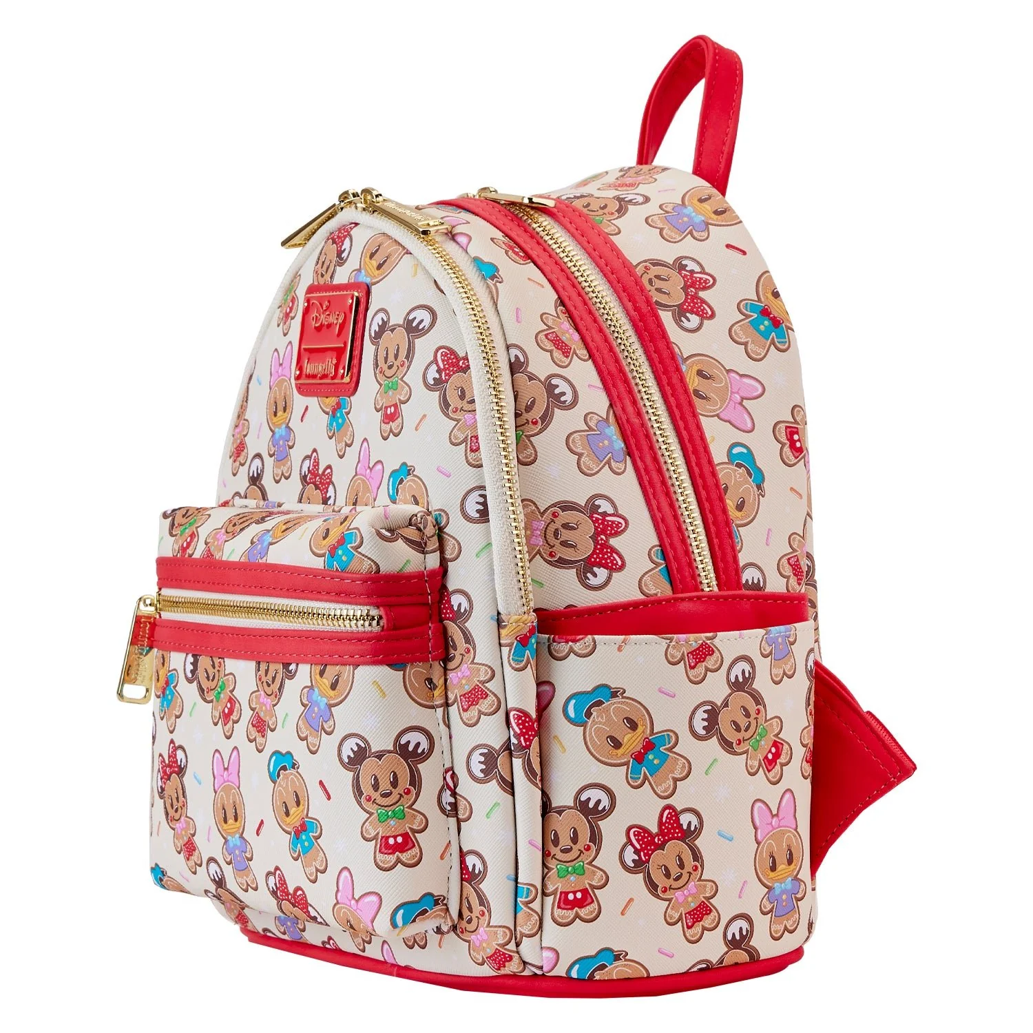 Loungefly x Disney Mickey and Friends Gingerbread Cookie AOP Ear Holder Mini Backpack - Image 3