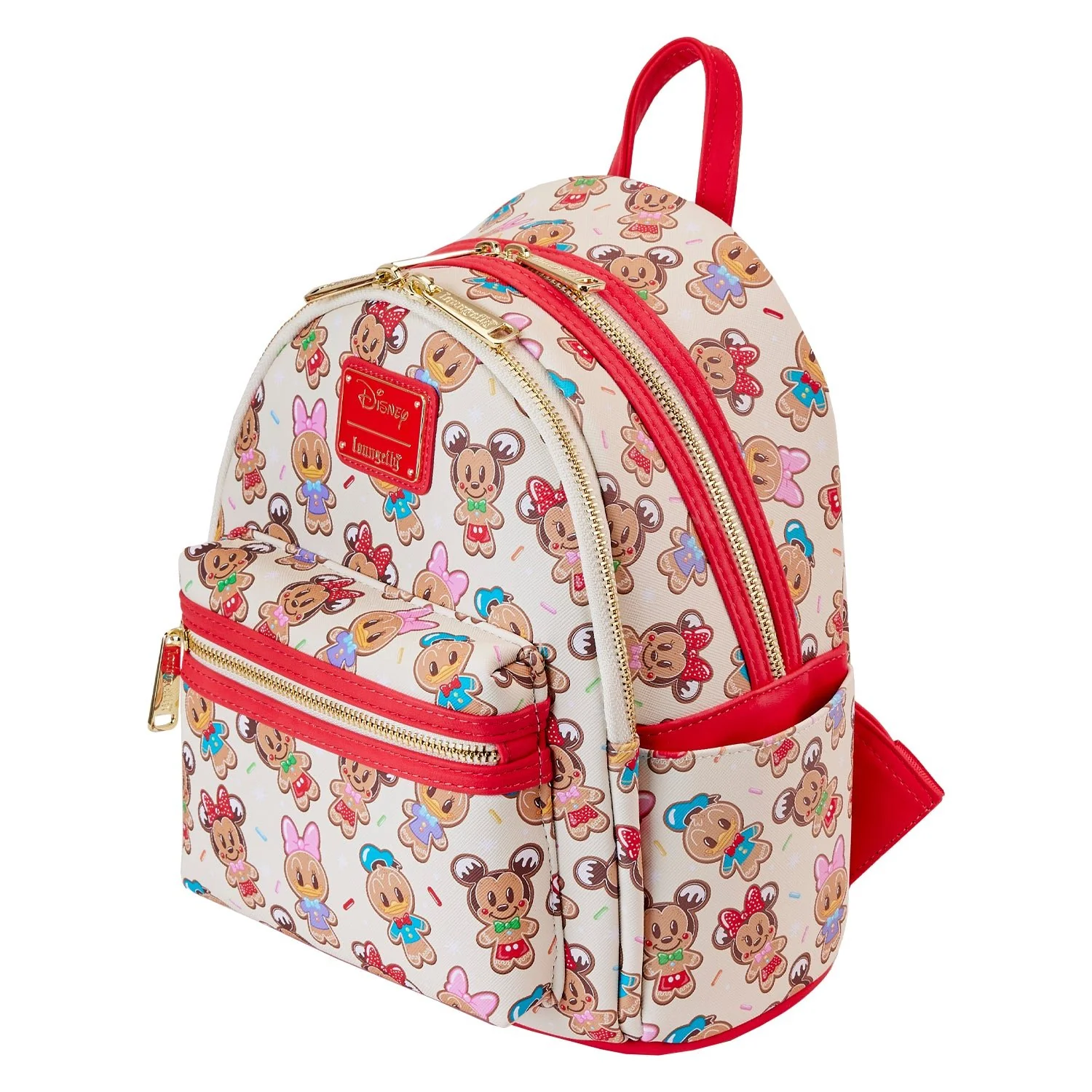 Loungefly x Disney Mickey and Friends Gingerbread Cookie AOP Ear Holder Mini Backpack - Image 4