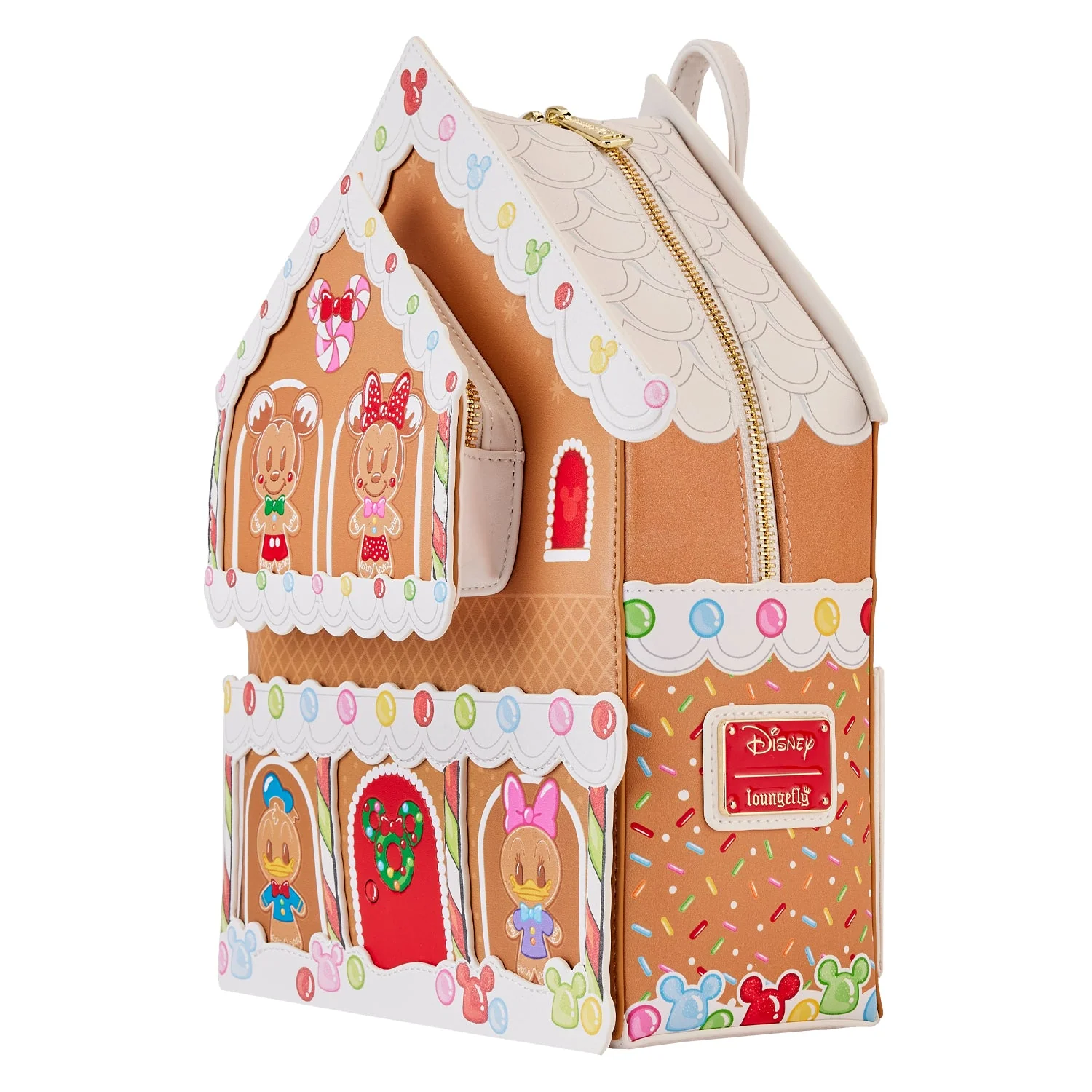 Loungefly x Disney Mickey and Friends Gingerbread House Mini Backpack - Image 3