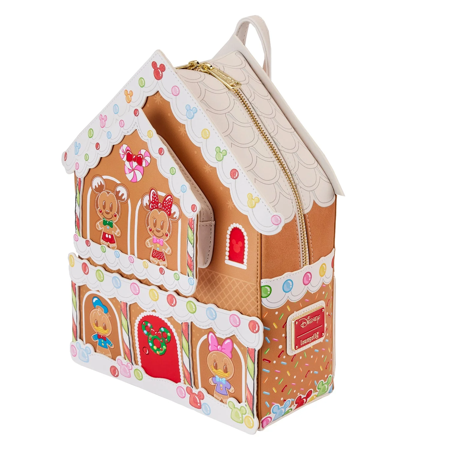 Loungefly x Disney Mickey and Friends Gingerbread House Mini Backpack - Image 4