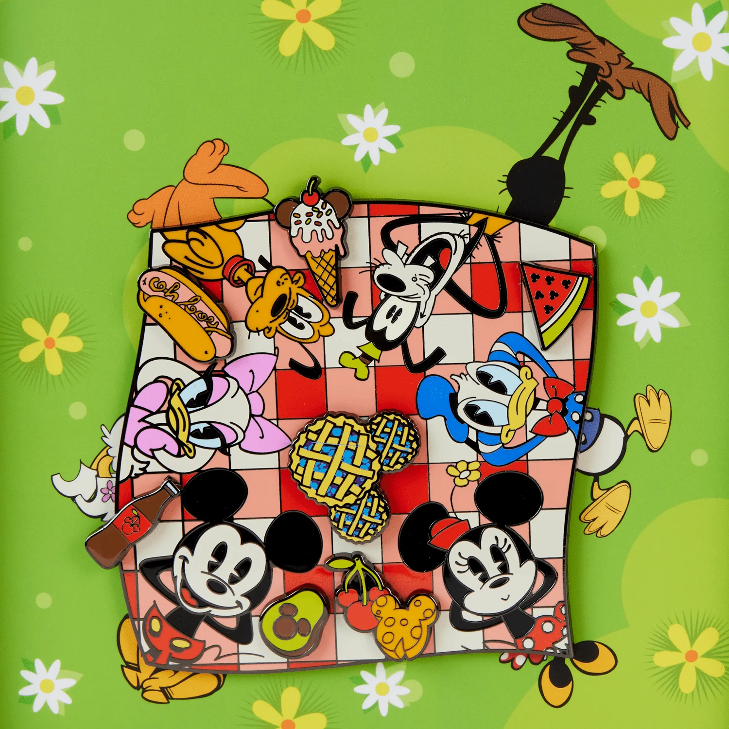 Loungefly x Disney Mickey and Friends Picnic 3 Inch Pin - Image 4