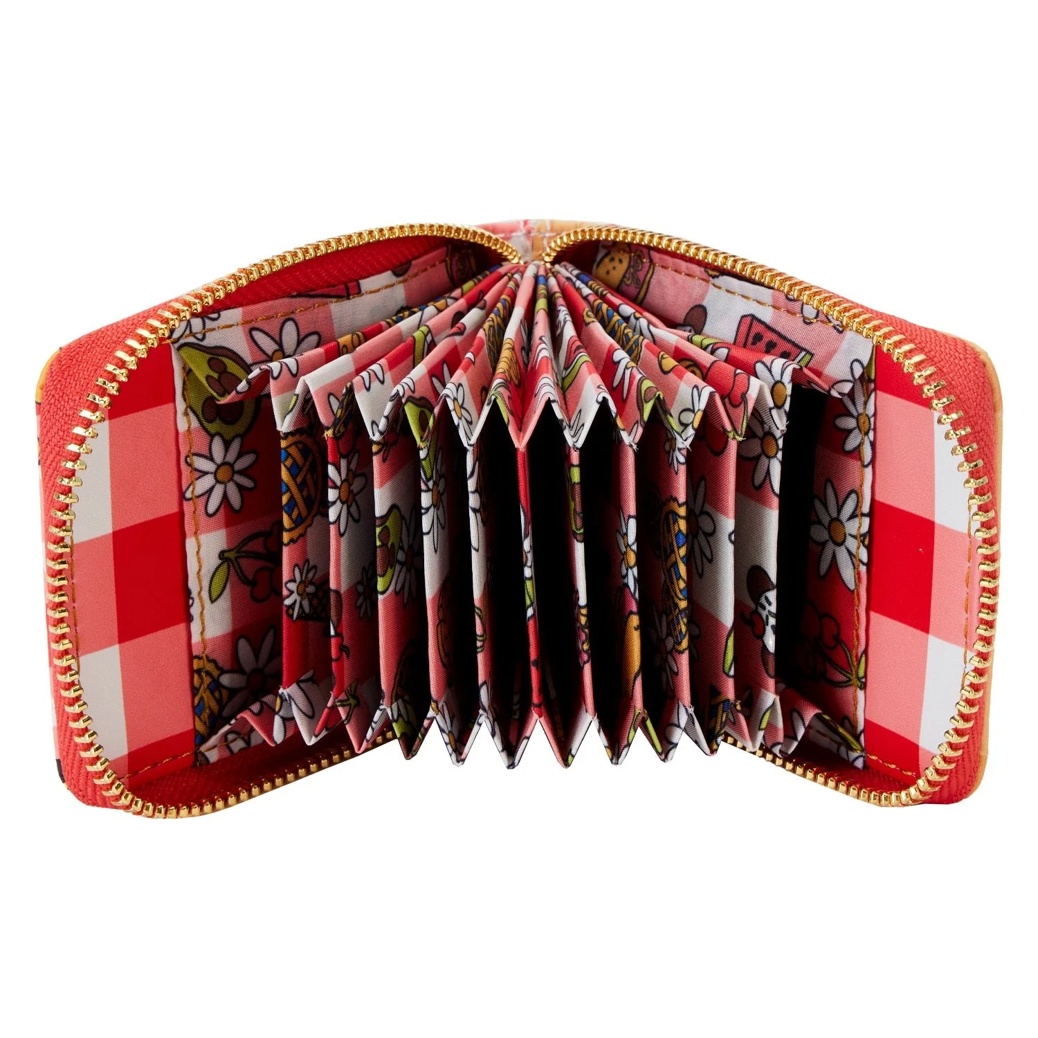 Loungefly x Disney Mickey and Friends Picnic Accordion Wallet - Image 4