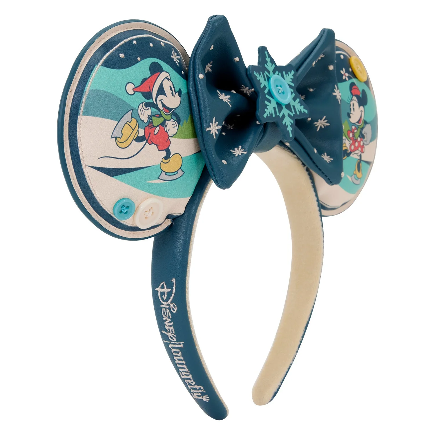 Loungefly x Disney Mickey and Minnie Holiday Ear Headband - Image 2