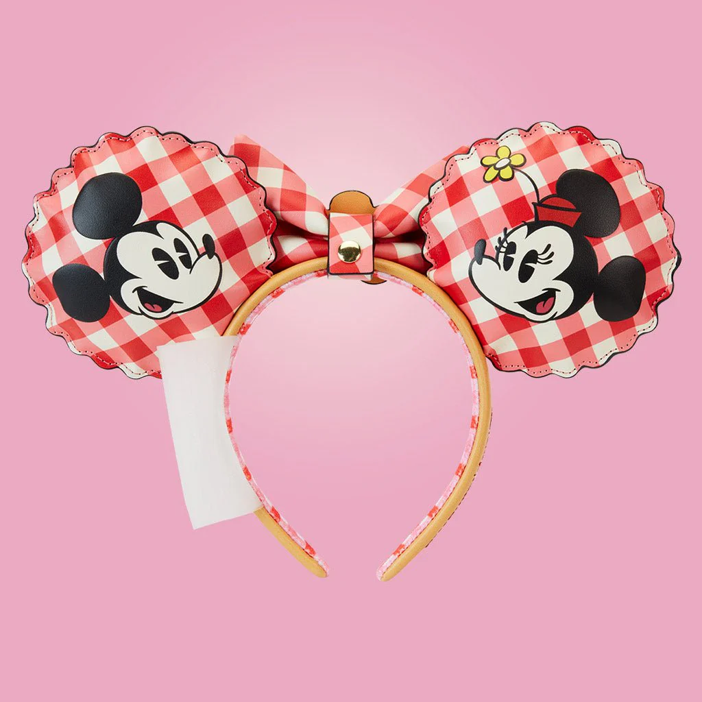 Loungefly x Disney Mickey And Minnie Picnic Pie Ears Headband - Image 2