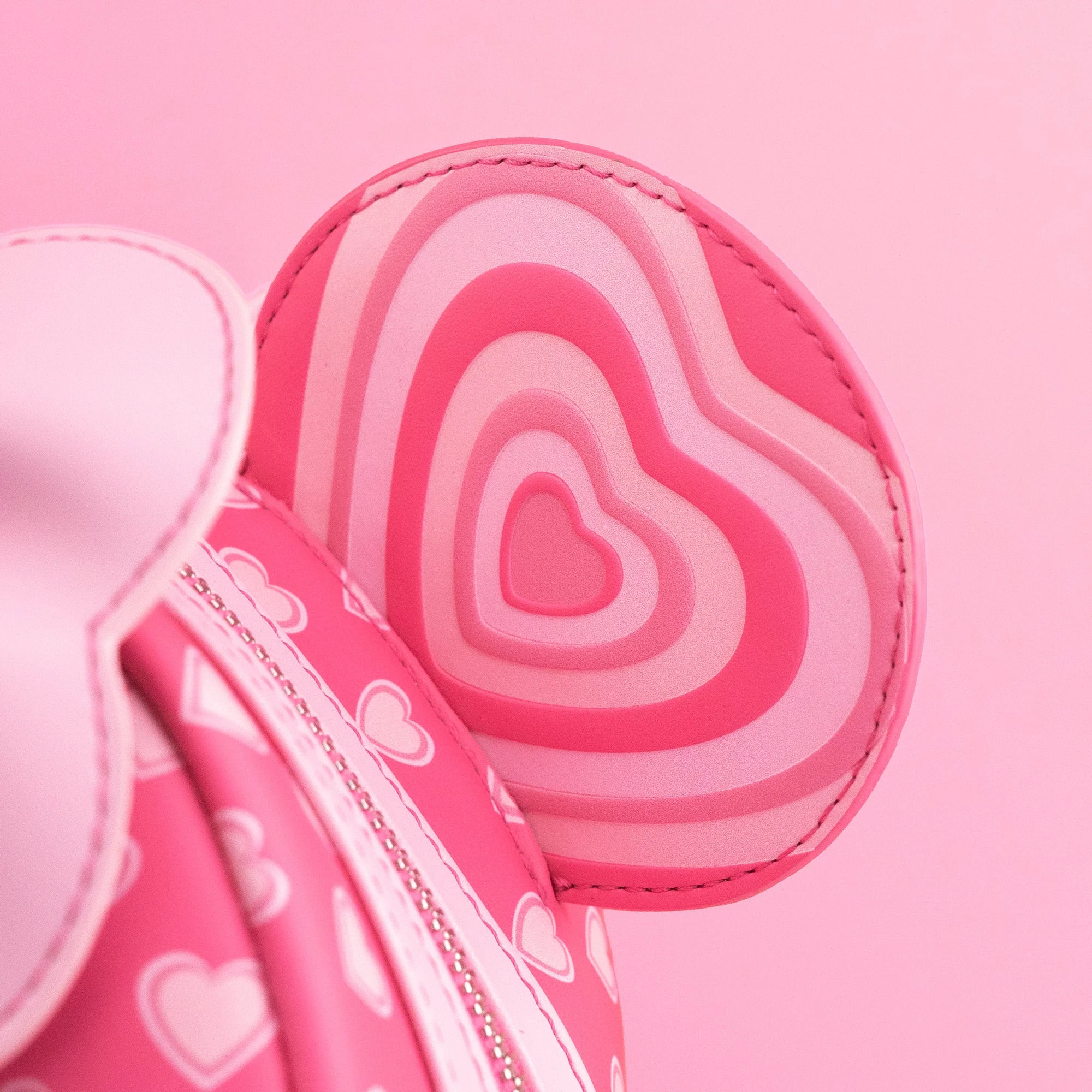 Loungefly x Disney Mickey and Minnie Pink Valentines Mini Backpack - Image 5