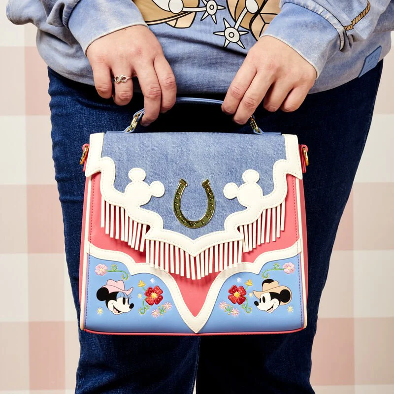 Loungefly x Disney Mickey And Minnie Western Crossbody Bag - Image 2