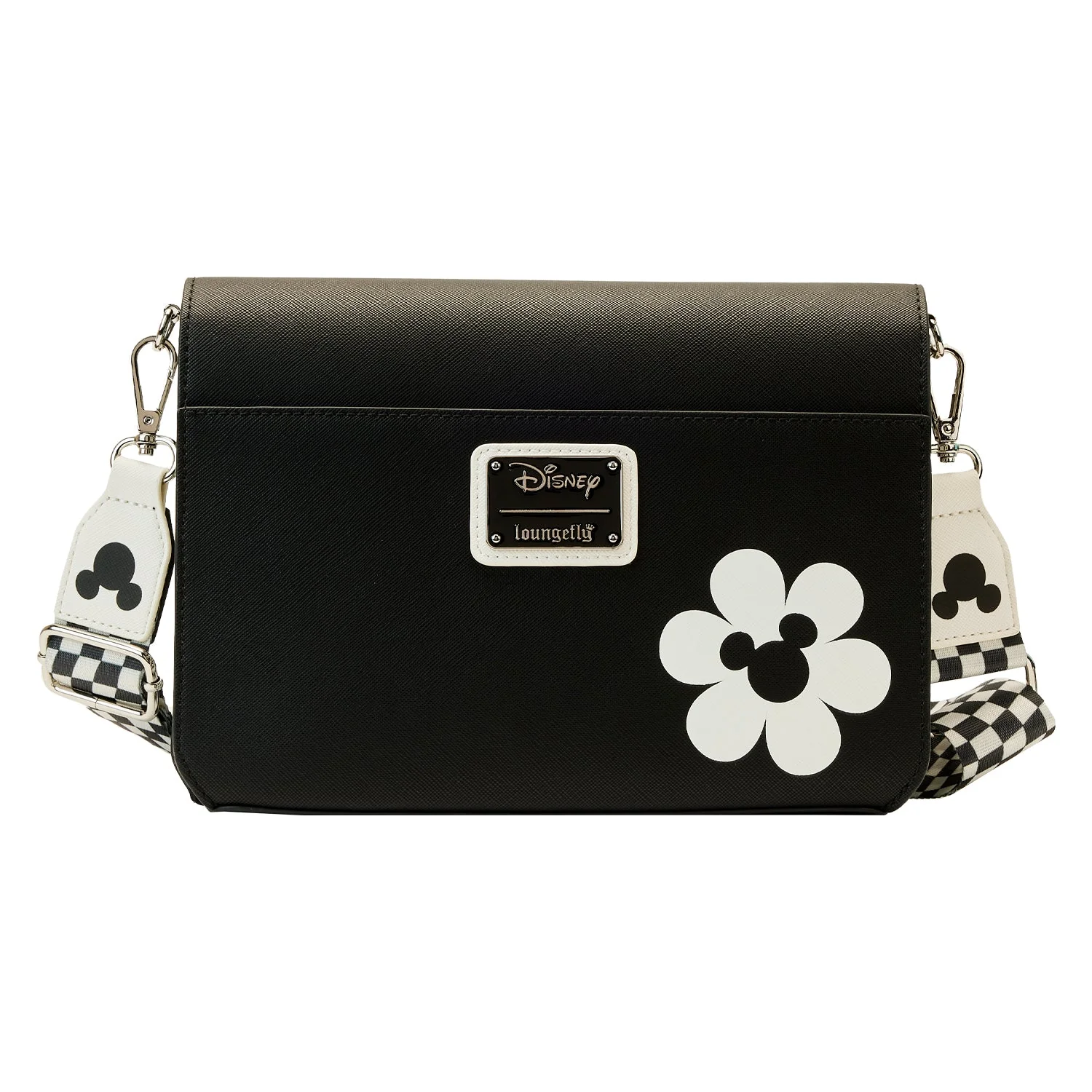 Loungefly x Disney Mickey Y2K Black and White Crossbody Bag - Image 6