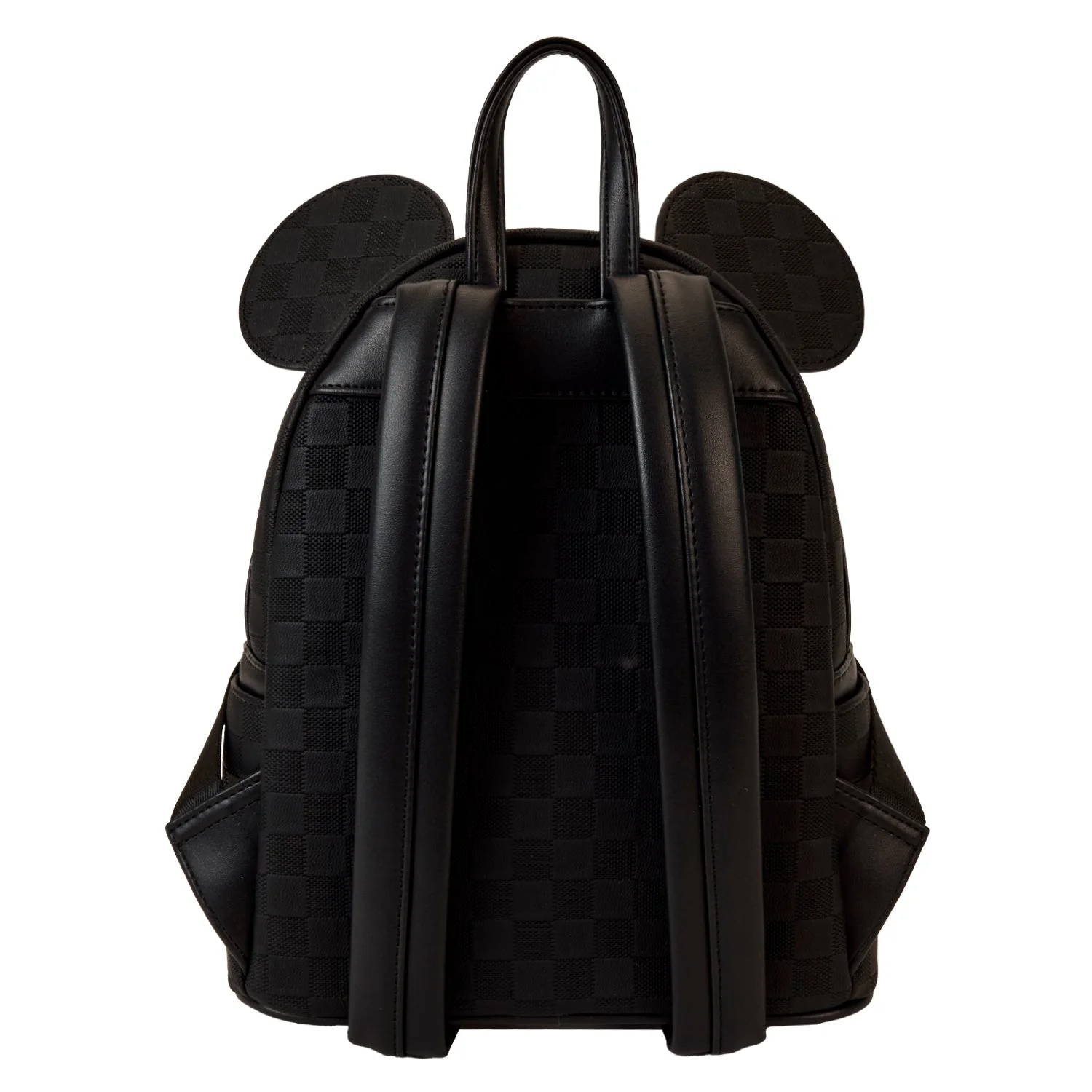 Loungefly x Disney Mickey Ear Black Damier Mini Backpack - Image 4